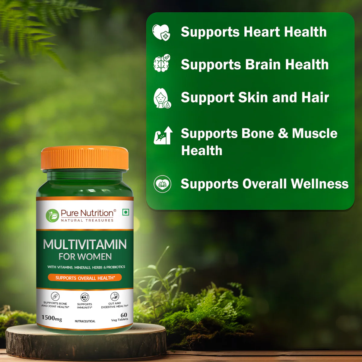 Multivitamin Tablets for Women | 37+ Nutrients for Overall Health | 60 veg Tablets - Image 3