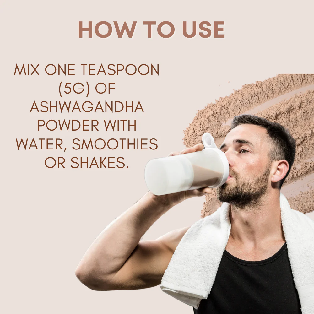 Organic Ashwagandha Powder - 227g | 100% Pure and Natural | Supports Stress Relief, Vitality, and Overall Wellness - Image 7