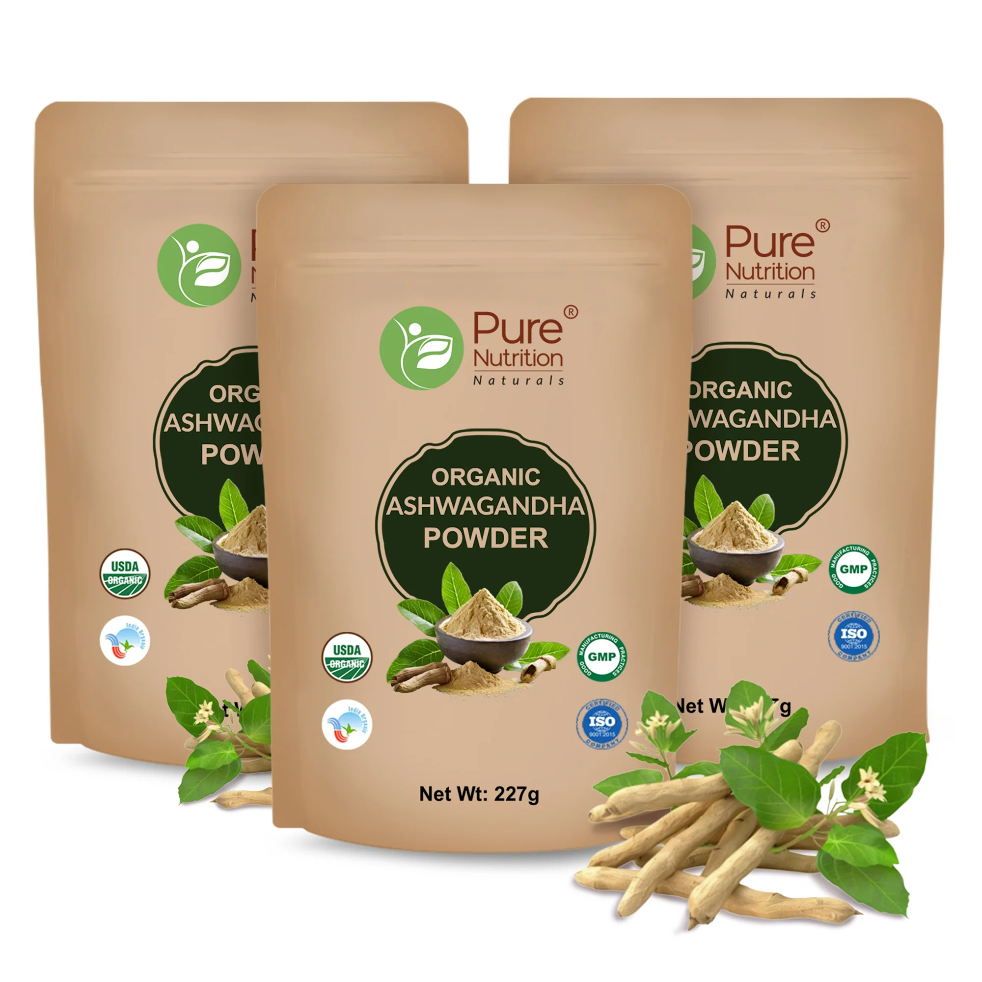 Organic Ashwagandha Powder - 227g | 100% Pure and Natural | Supports Stress Relief, Vitality, and Overall Wellness - Image 9