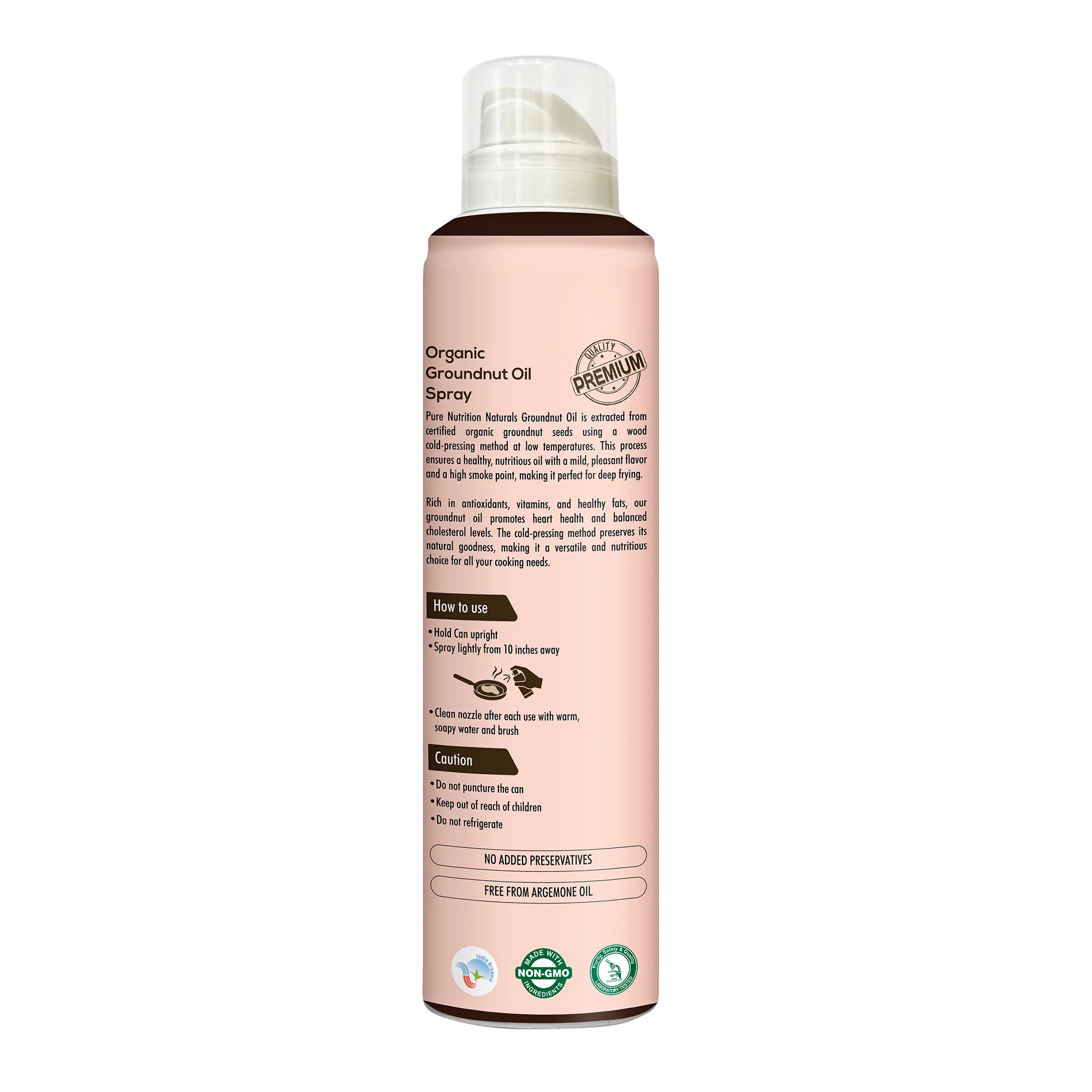 Organic Groundnut Oil Spray 200ml | Cold-Pressed & Pure for Cooking - Image 10