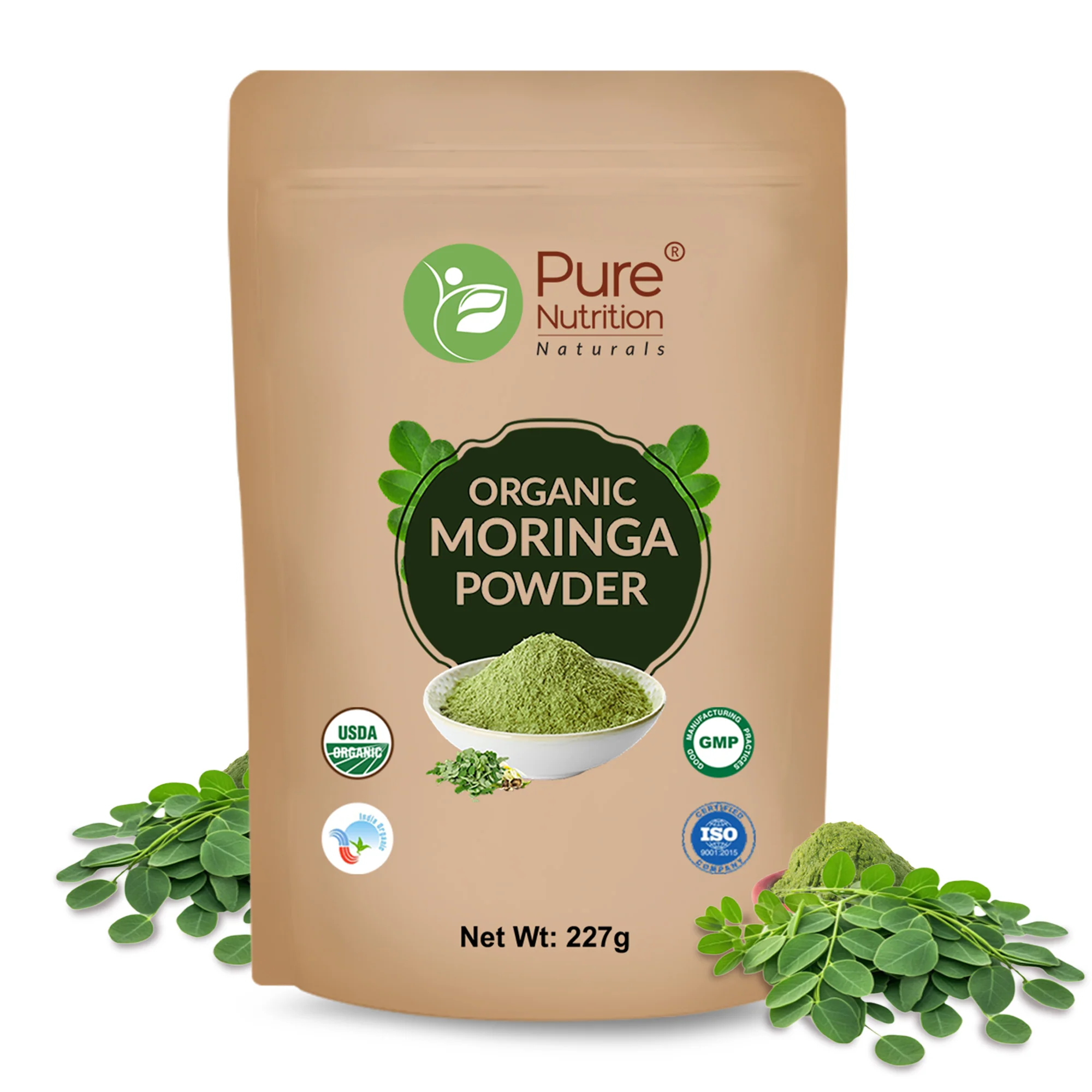 Organic Moringa Powder - 227g | 100% Pure and Natural | Supports Energy, Immunity, and Overall Wellness - Image 3