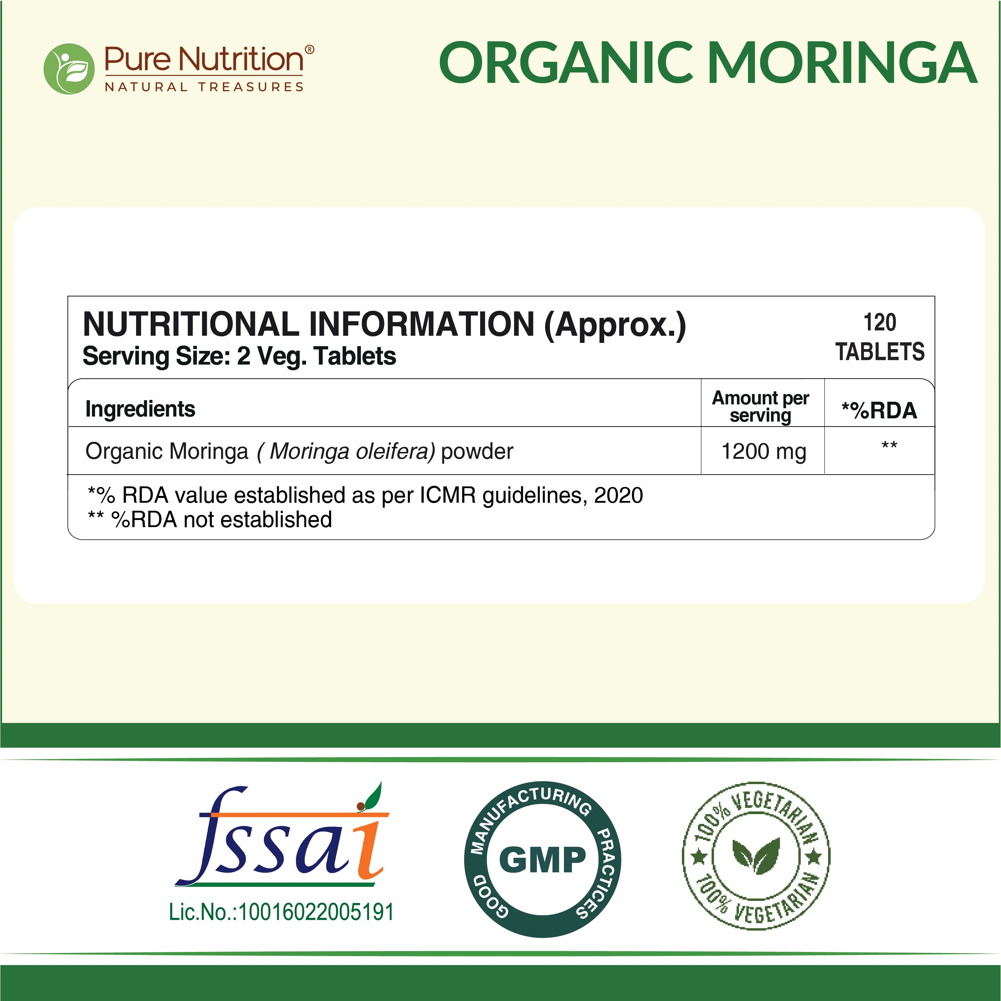 Organic Moringa Tablets 1200mg | Supports Immunity, Digestion & Energy - Image 5