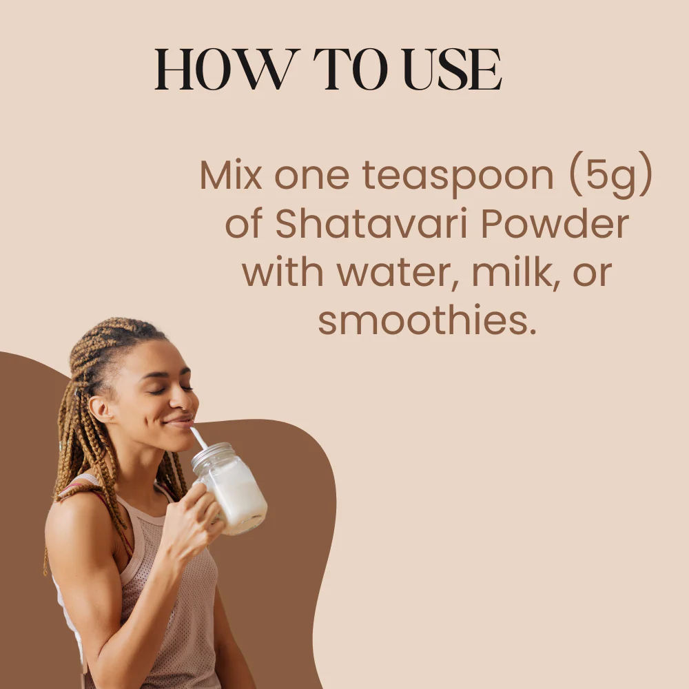 Organic Shatavari Powder - 227g | 100% Pure and Natural | Supports Hormonal Balance, Digestion, and Women's Wellness - Image 4