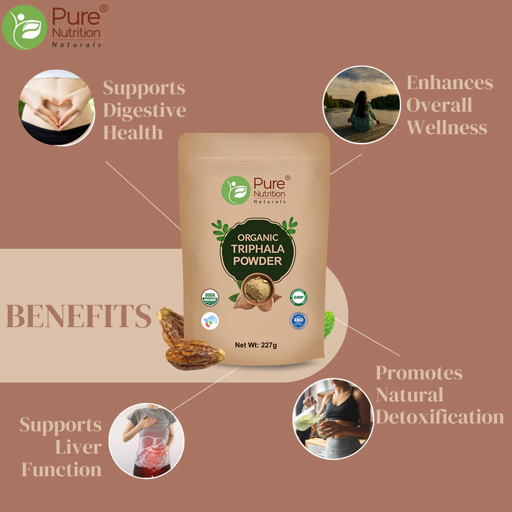 Organic Triphala Powder - 227g | 100% Pure and Natural | Supports Digestion, Detoxification, and Overall Wellness - Image 5