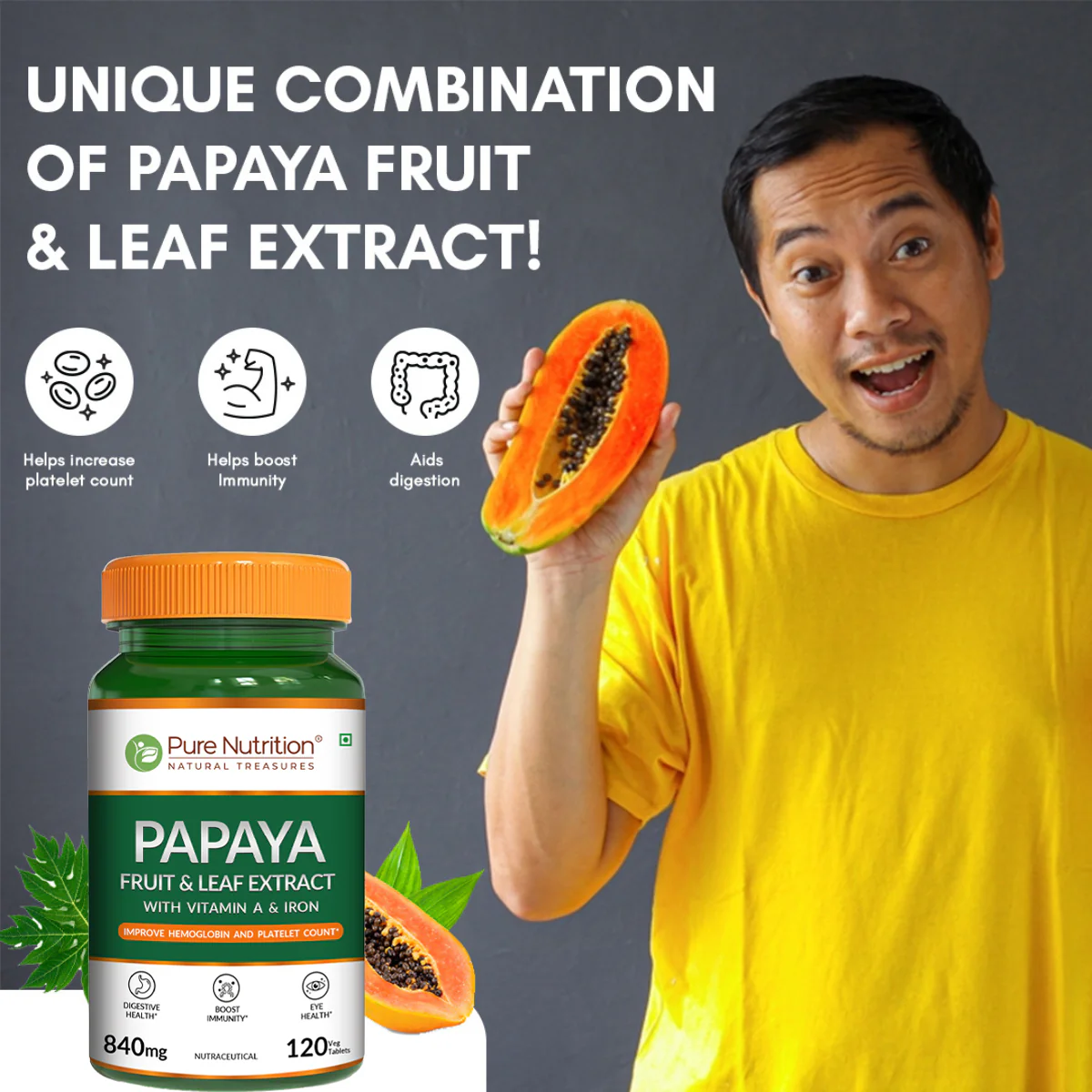 Papaya Leaf and Fruit Extract Tablets – Boost Immunity & Platelet Count Naturally - Image 4