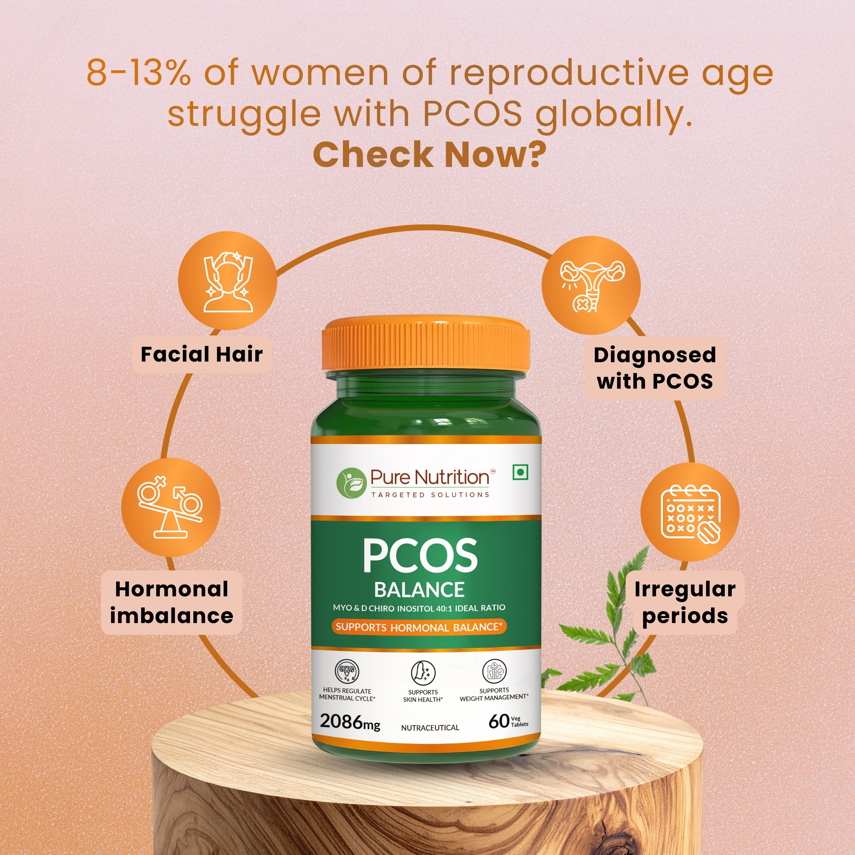 Pure Nutrition PCOS Balance – 60 Tablets | Supports Hormonal Balance & Women’s Wellness - Image 5