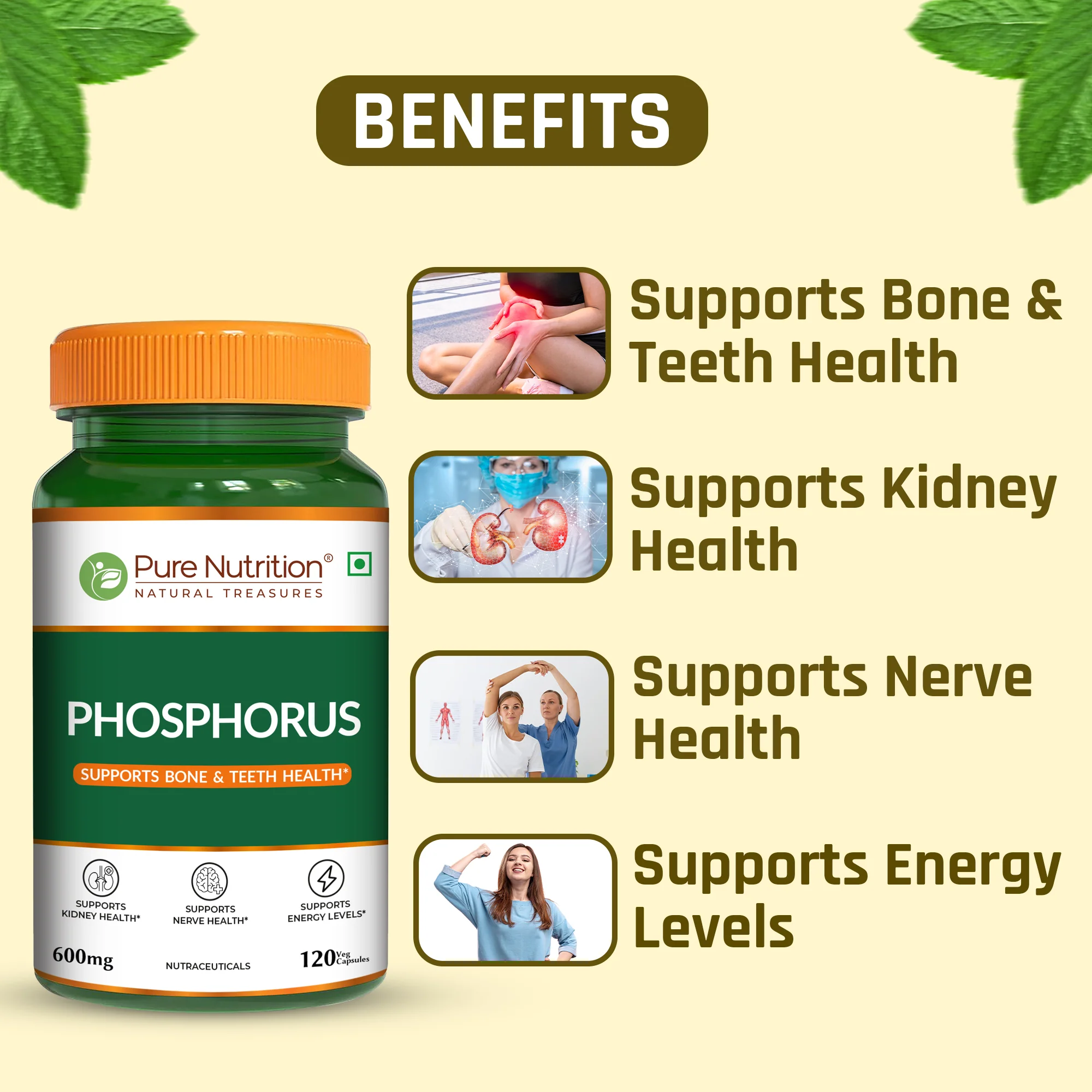 Phosphorus 600 mg Veg Capsules - Image 3
