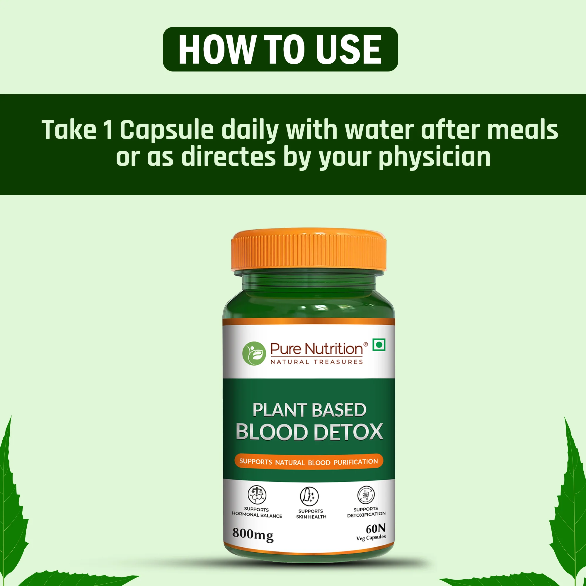 Plant-Based Blood Detox – 800 mg - Image 2