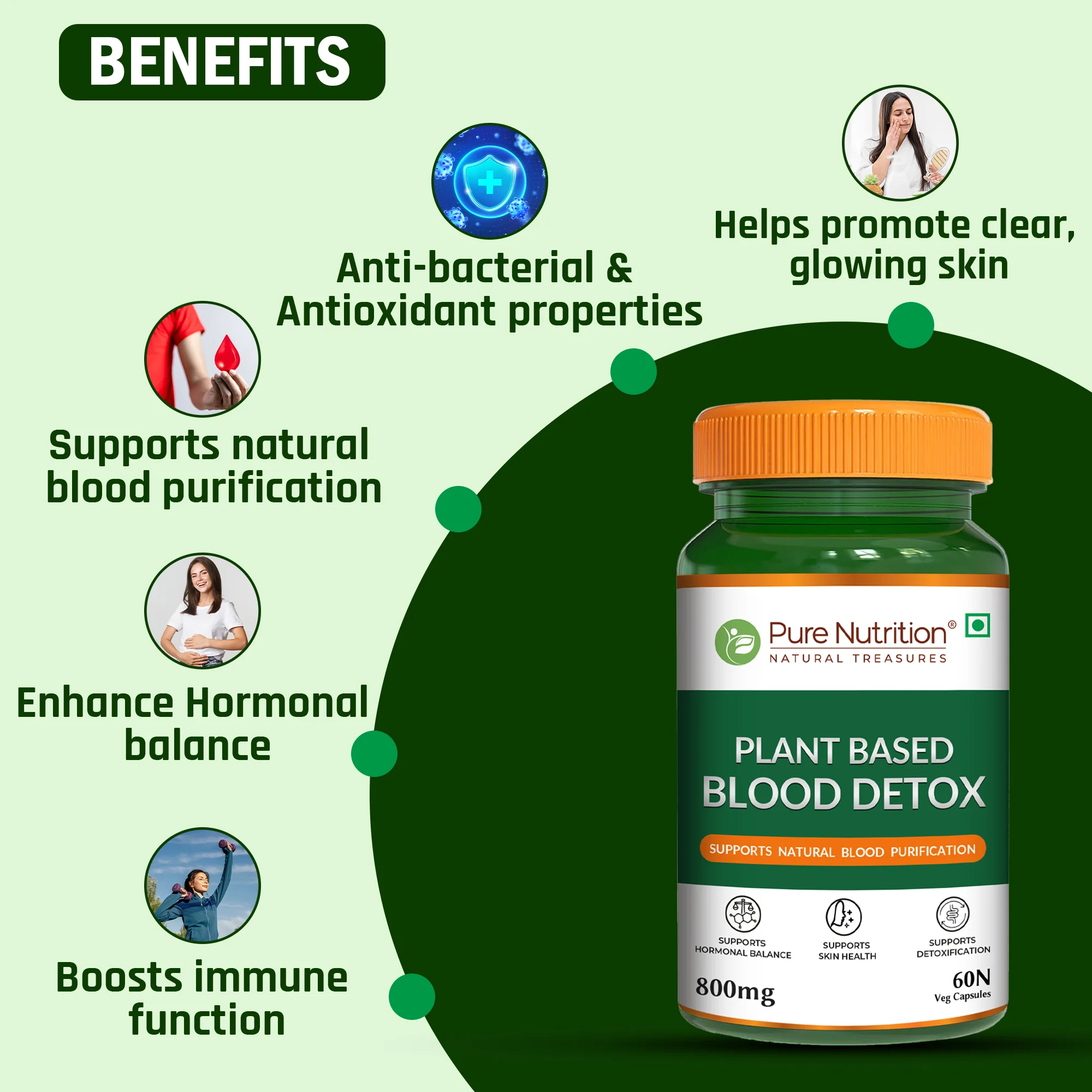 Plant-Based Blood Detox – 800 mg - Image 3