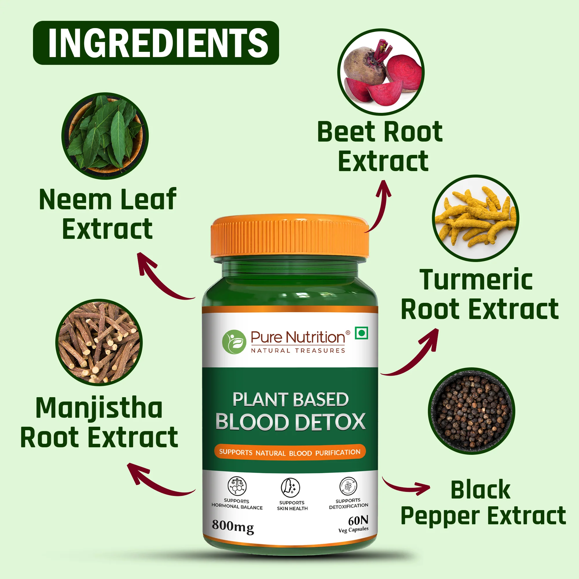 Plant-Based Blood Detox – 800 mg - Image 4