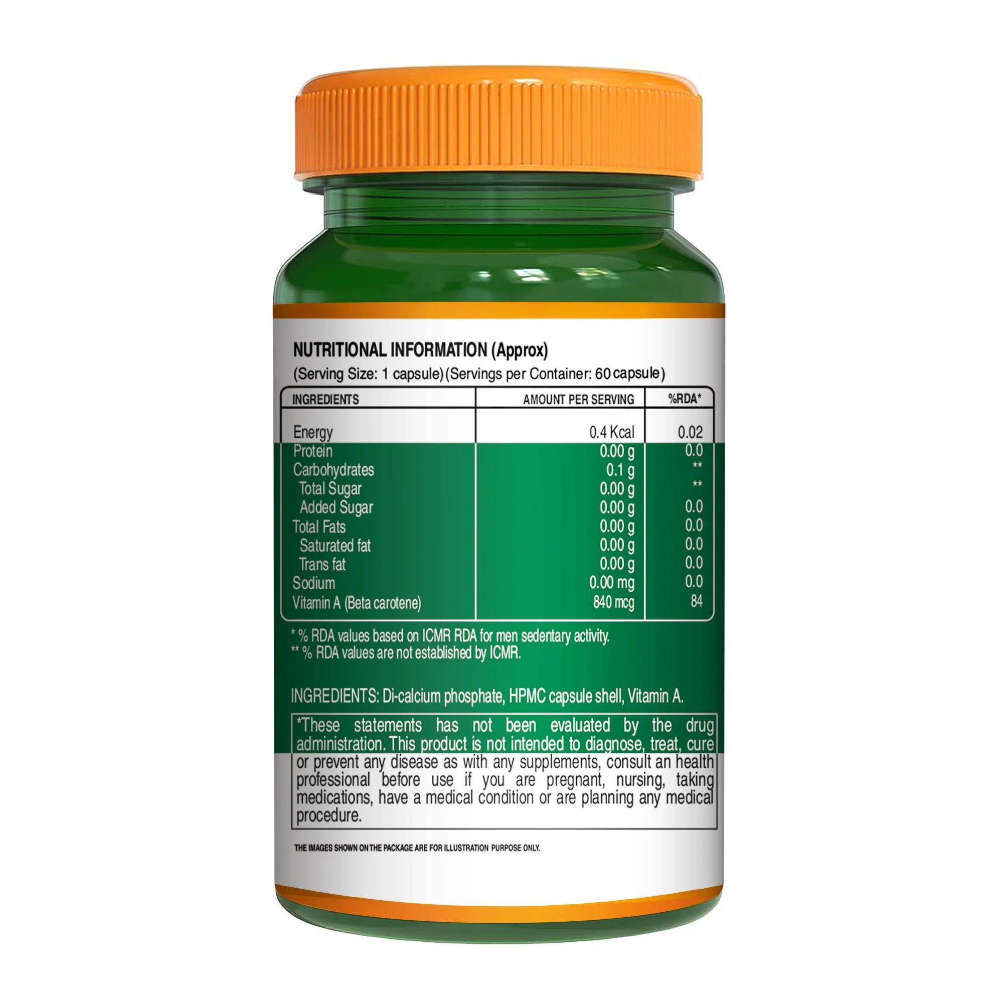 Plant Based Vitamin A - 60 Veg Capsules | Supports Eye Health, Immunity, and Antioxidant Defense - Image 6