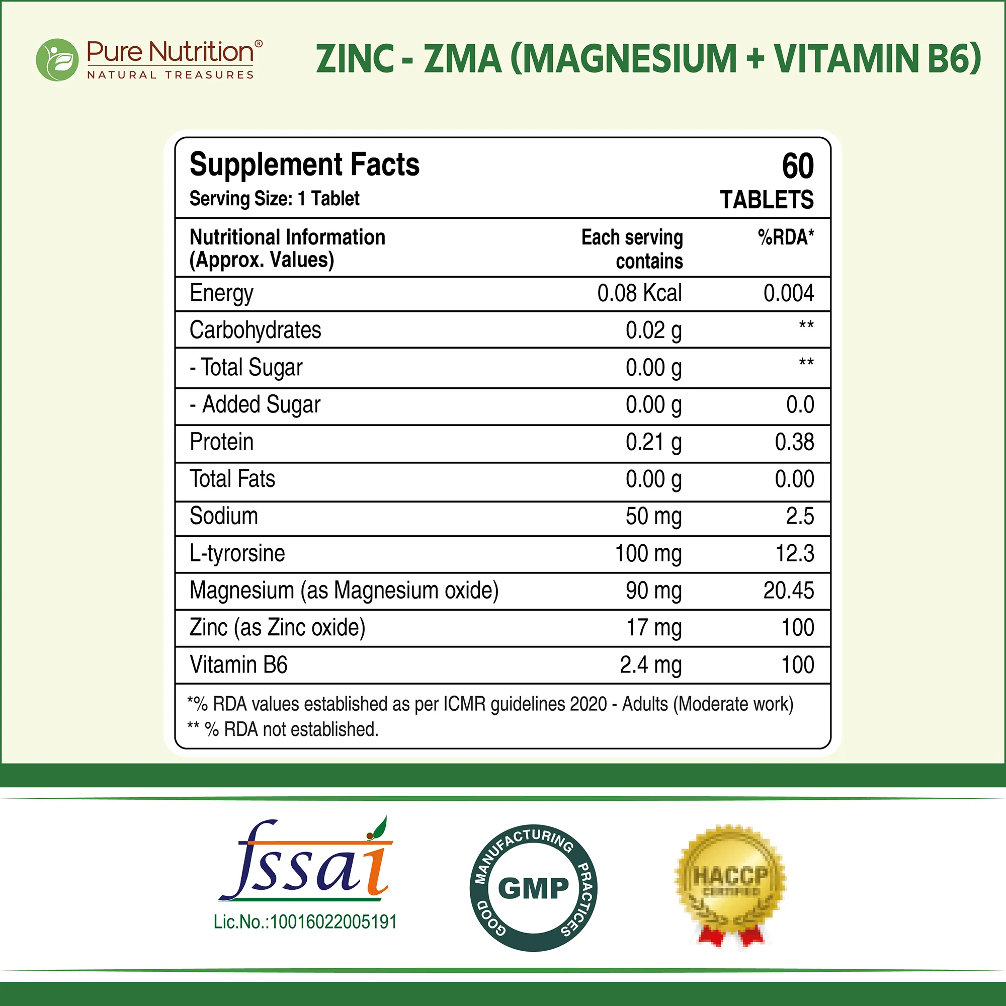 Pure Nutrition ZMA – Zinc, Magnesium & Vitamin B6 Tablets - Image 10