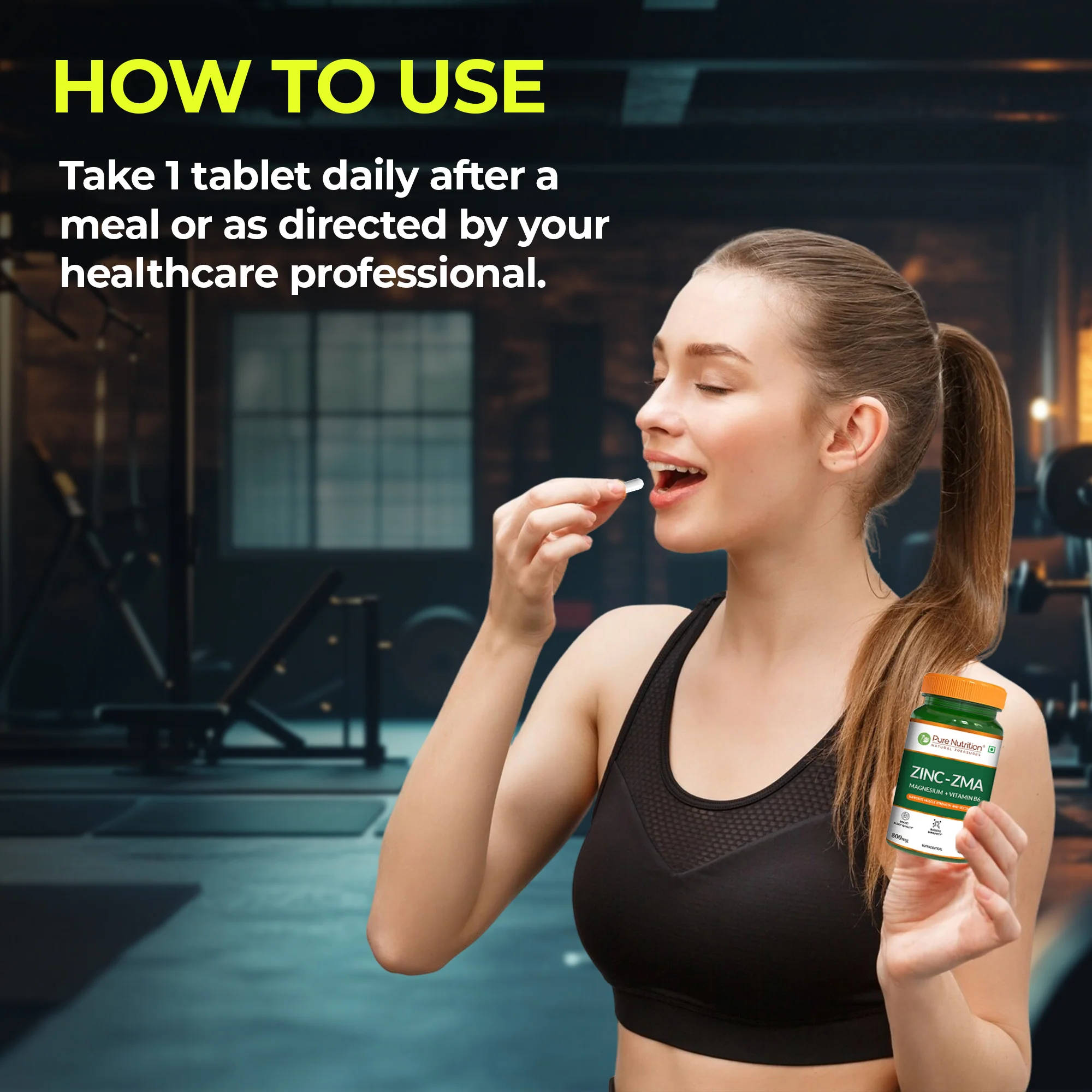 Pure Nutrition ZMA – Zinc, Magnesium & Vitamin B6 Tablets - Image 6