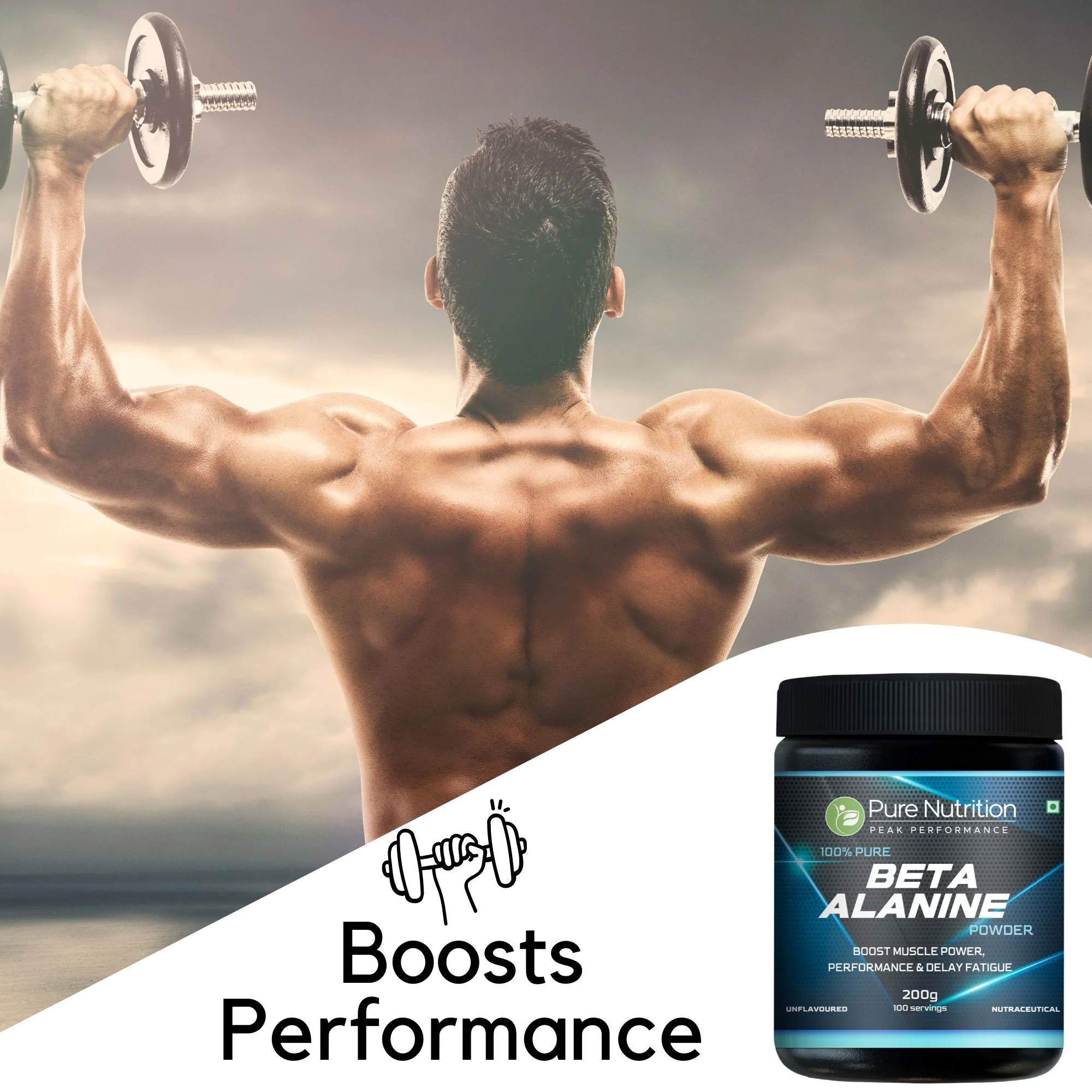 Pure Beta Alanine Powder – 200g Unflavored | Pre-Workout Supplement for Muscle Power - Image 11