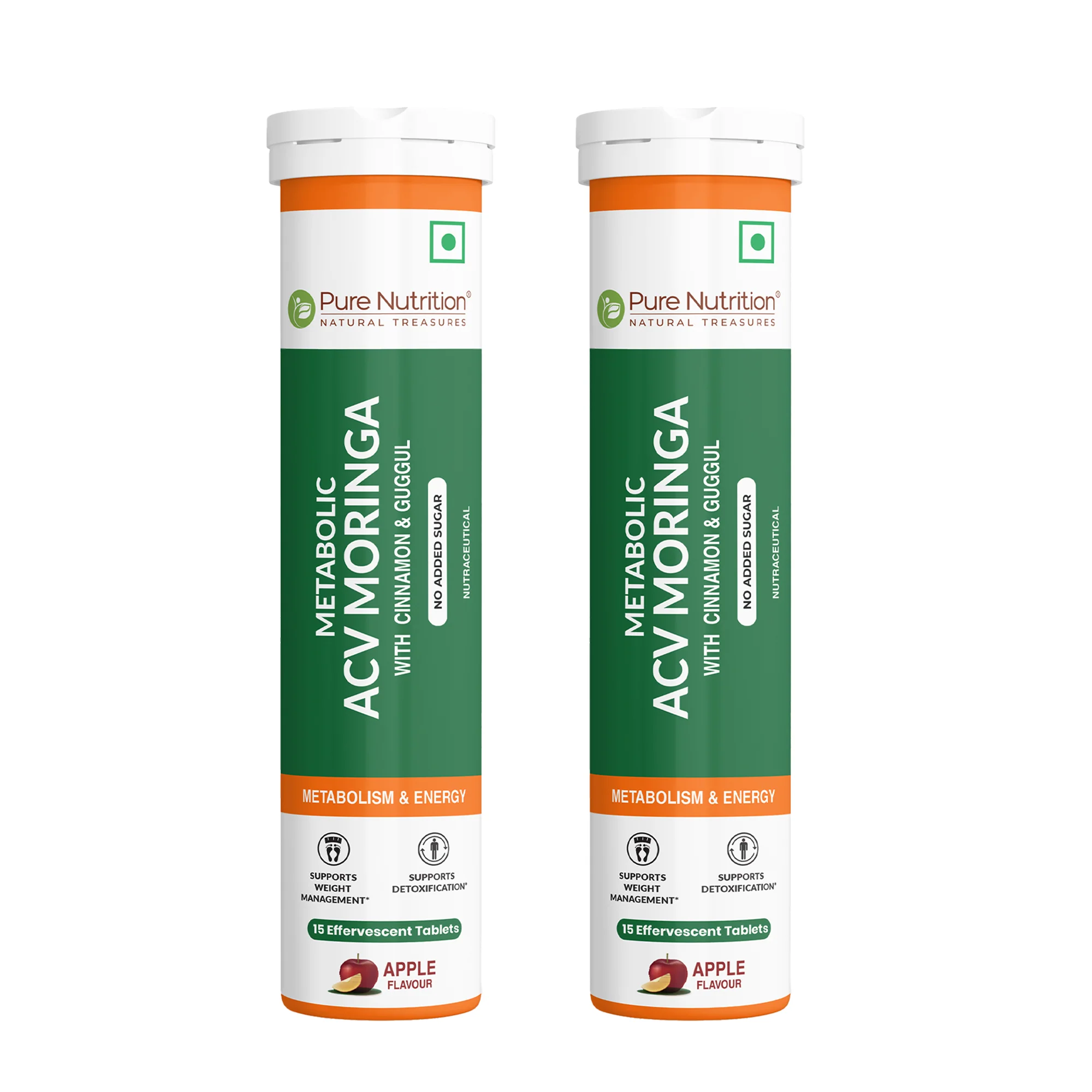 Pure Nutrition ACV Moringa Effervescent Tablets – Apple Flavour – 15 Tablets - Image 8