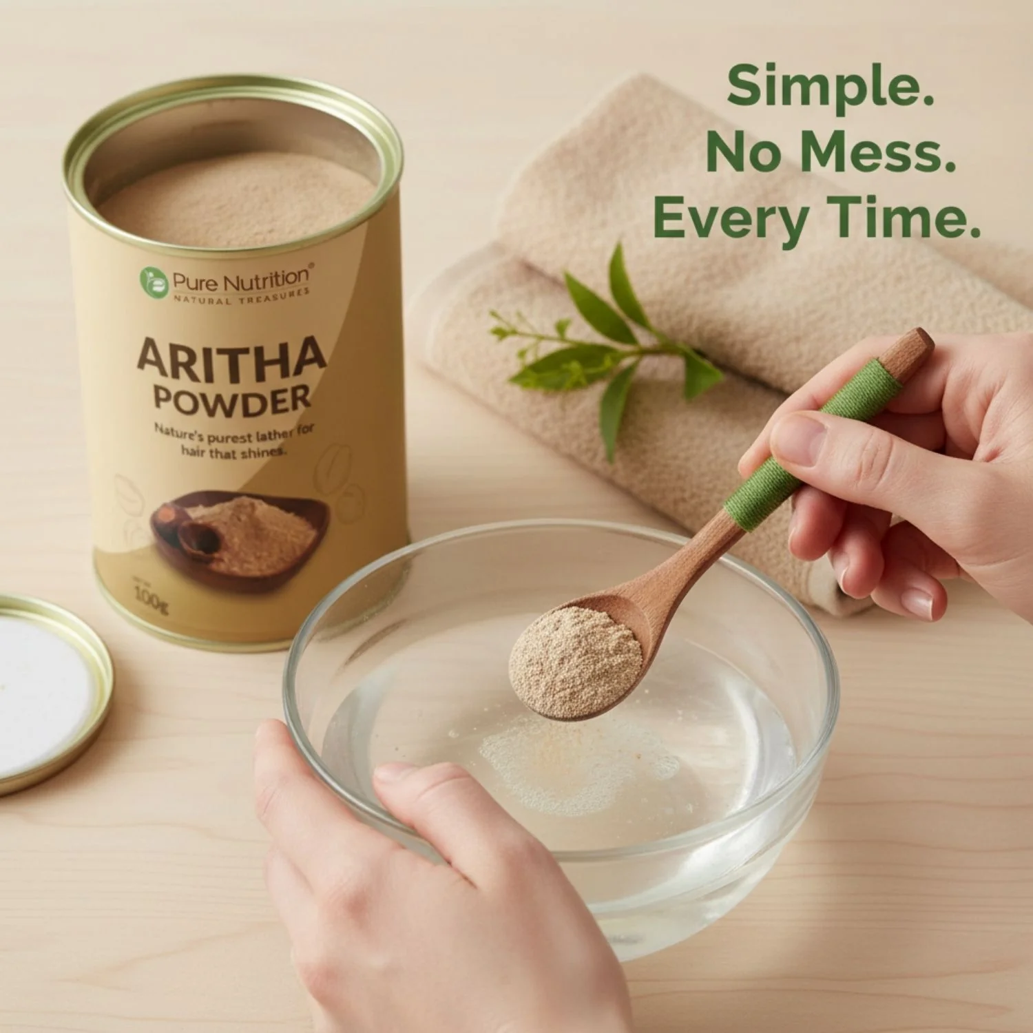 Pure Nutrition Aritha Powder (Sapindus Mukorossi) – Natural Herbal Hair Cleanser - Image 8