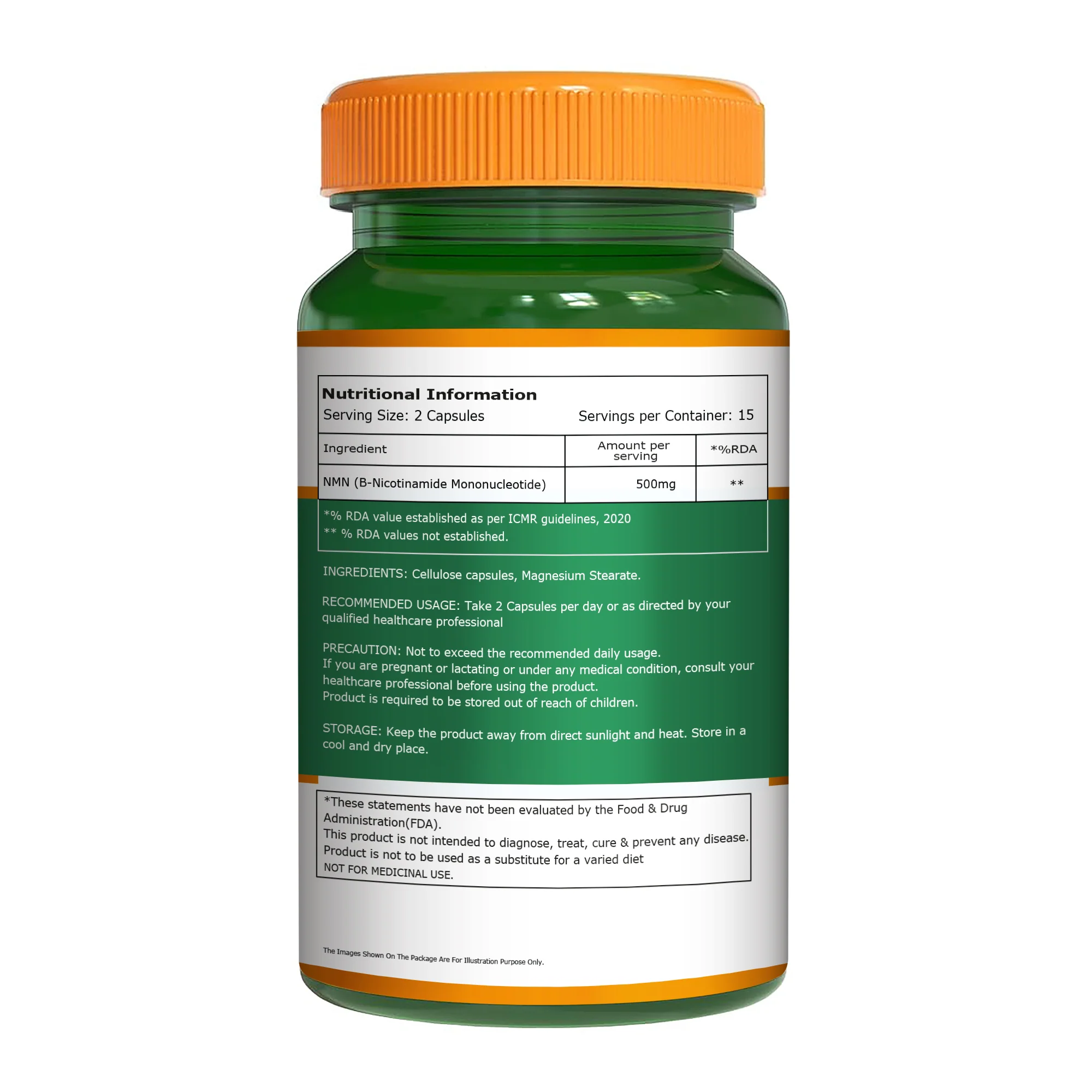 Pure Nutrition β-NMN 500mg – Supports Cellular Energy & Vitality | Veg Capsules - Image 5