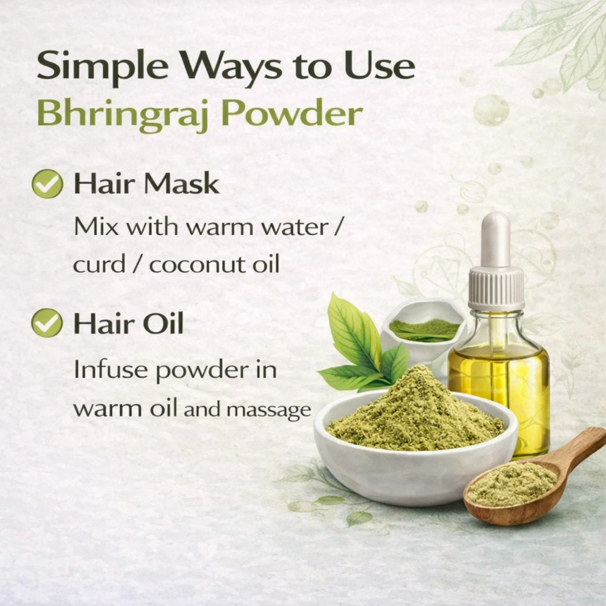 Pure Nutrition Bhringraj Powder| Herbal Powder for Hair Care - Image 5