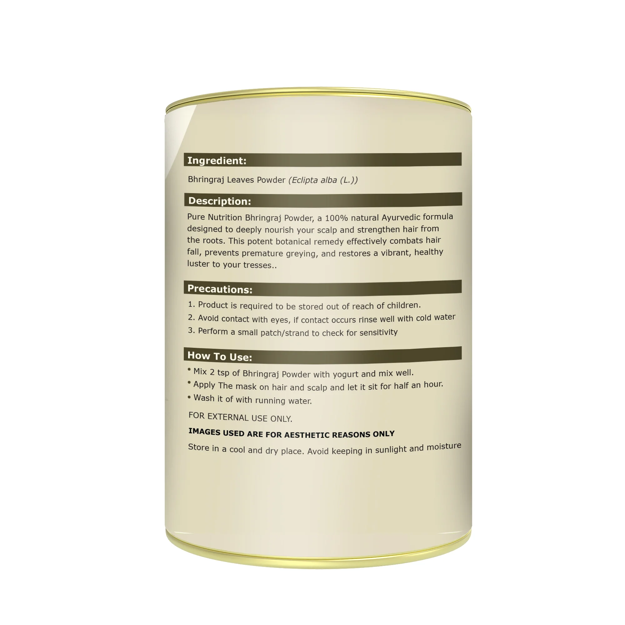 Pure Nutrition Bhringraj Powder| Herbal Powder for Hair Care - Image 8