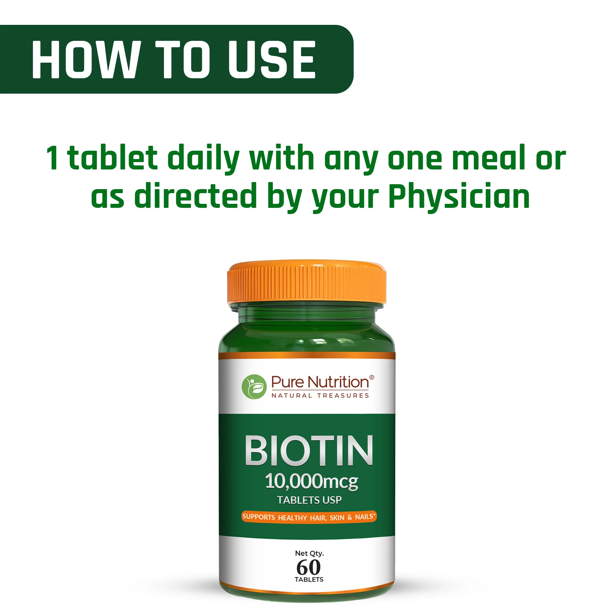 Pure Nutrition Biotin 10,000 mcg | Pharma Grade - Image 5