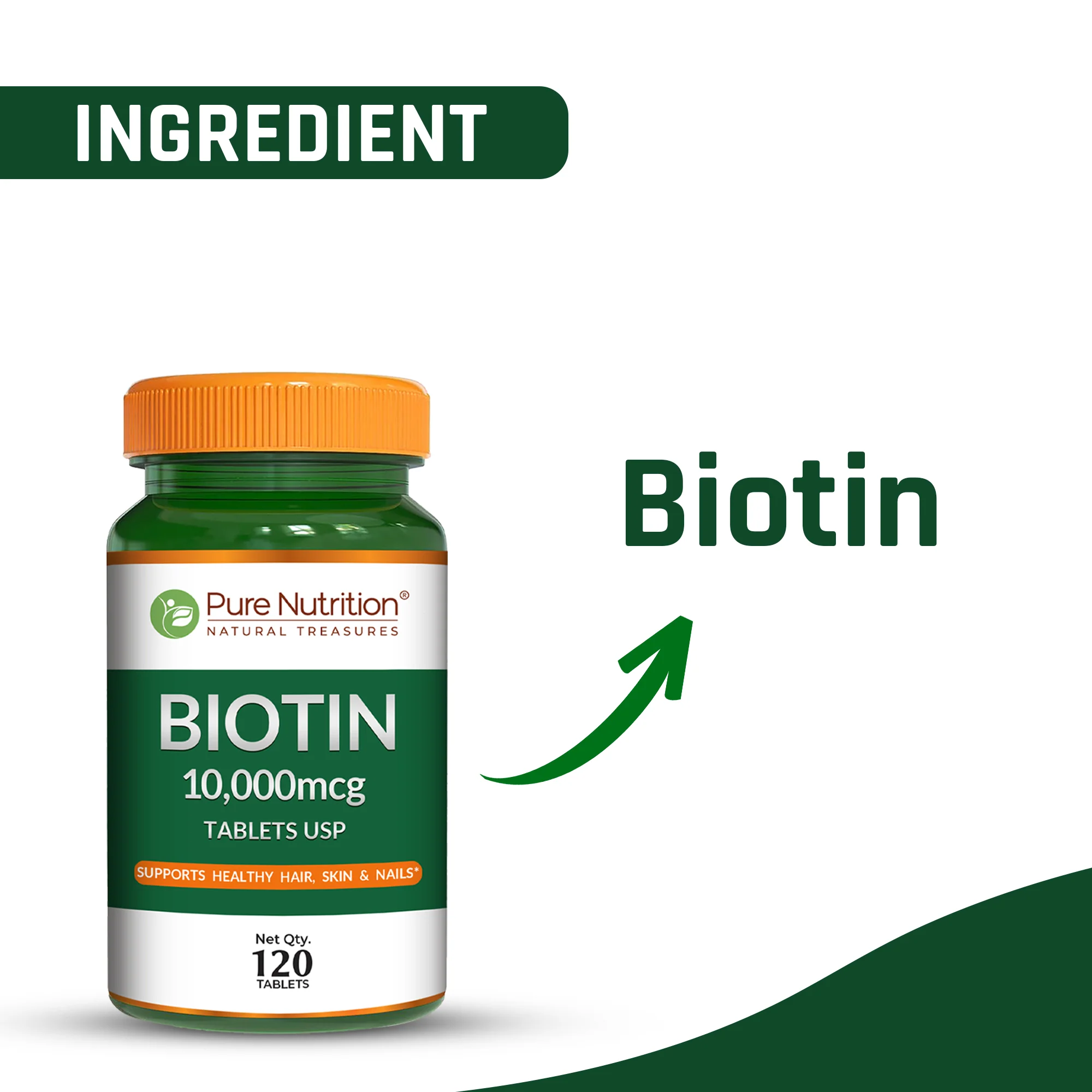 Pure Nutrition Biotin 10,000 mcg | Pharma Grade - Image 5