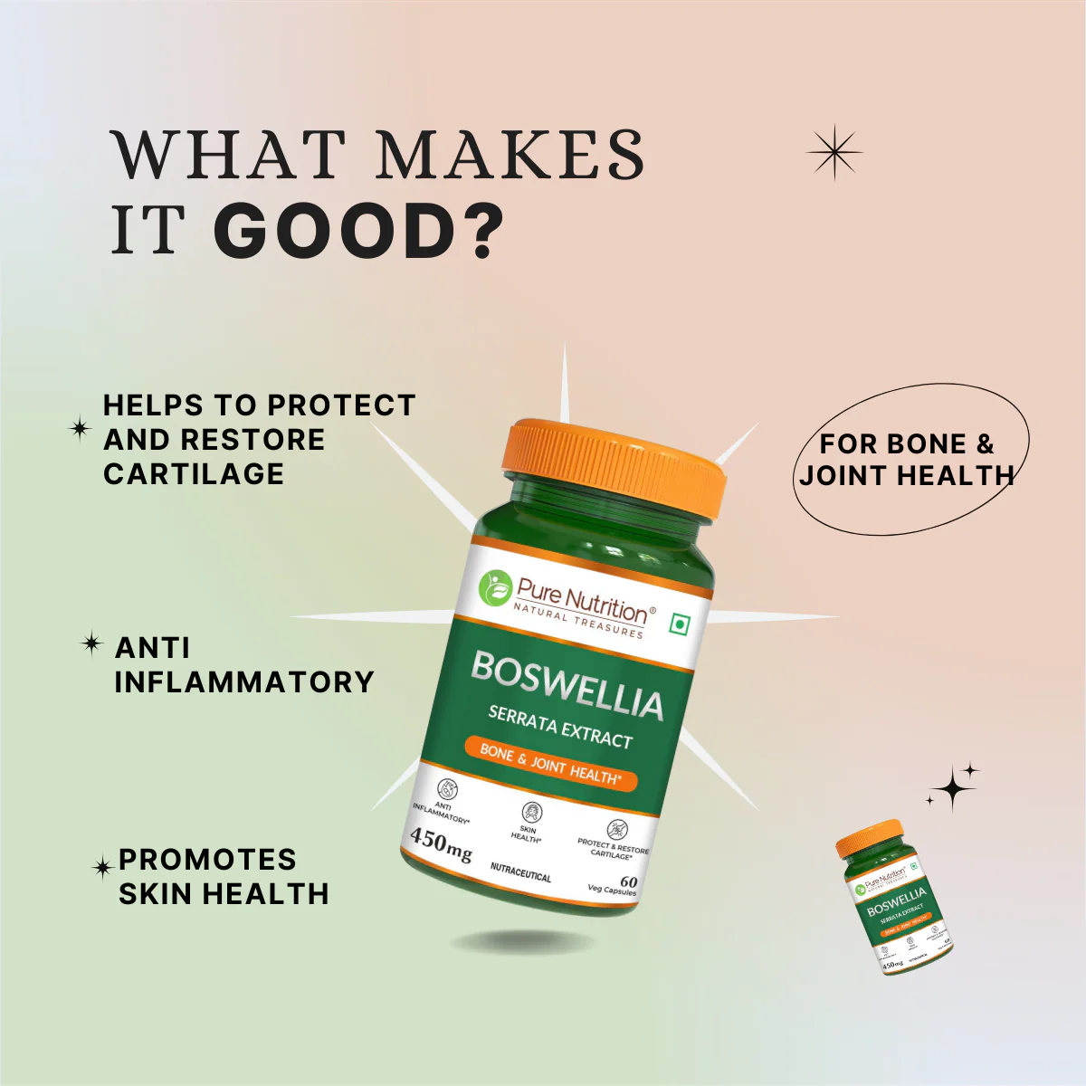 Boswellia Serrata Extract – 450mg | Bone & Joint Health | 60 Veg Capsules - Image 9