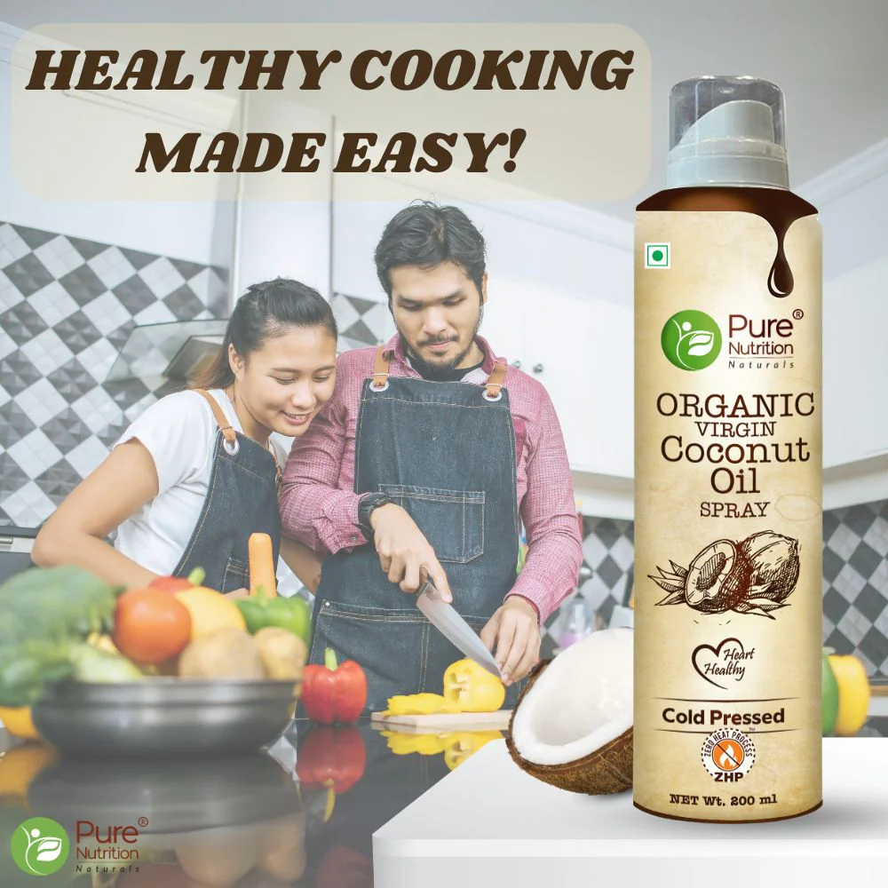 Coconut Oil Cooking Spray 200ml | 100% Organic, Extra Virgin, Cold Pressed | Low Calorie Cooking - Image 3