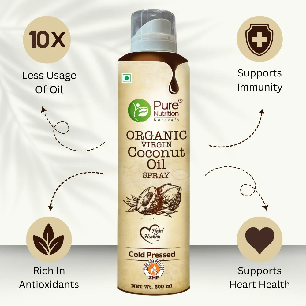 Coconut Oil Cooking Spray 200ml | 100% Organic, Extra Virgin, Cold Pressed | Low Calorie Cooking - Image 5