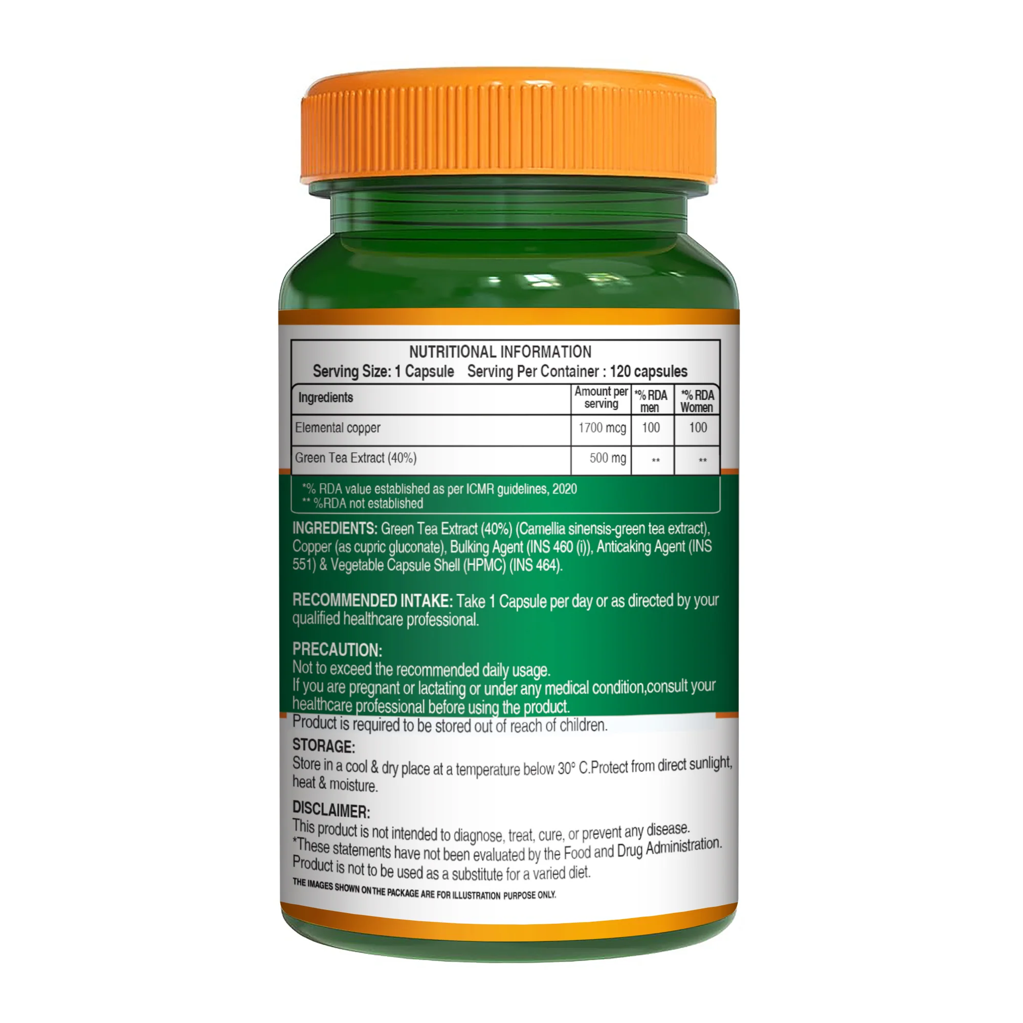 Pure Nutrition Copper Gluconate – 120 Veg Capsules - Image 7