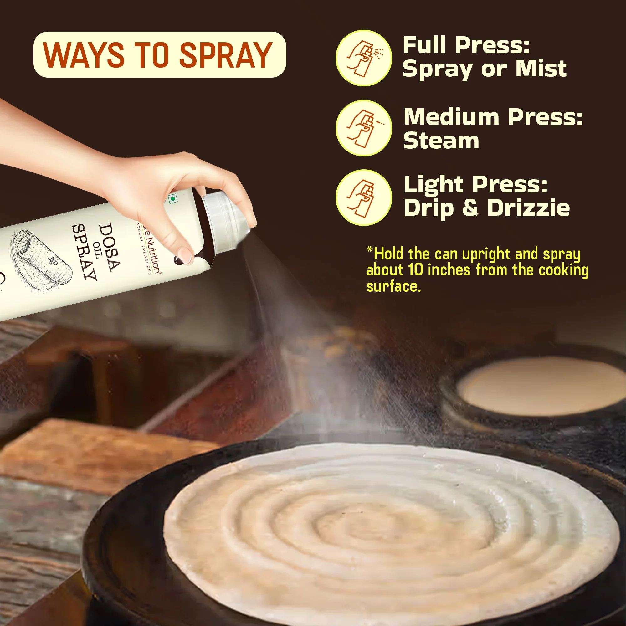 Pure Nutrition Dosa Oil Spray – Cold Pressed Sesame Oil - Image 4