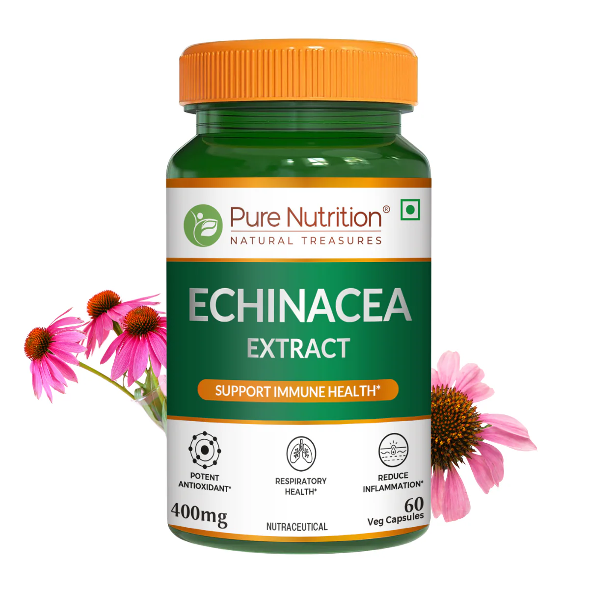Pure Nutrition Echinacea Capsules - 60 Capsules | Antioxidant, Immune Booster, and Anti-Inflammatory Support - Image 7