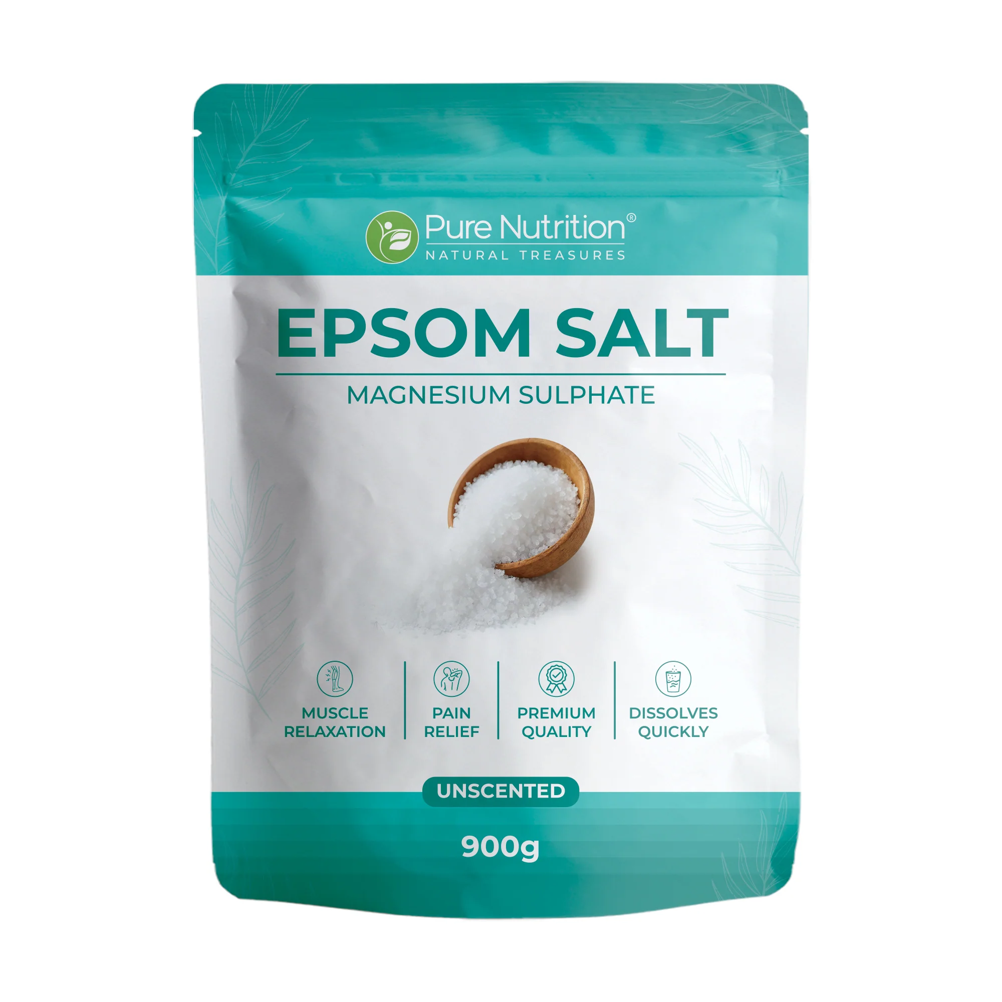 Pure Nutrition Epsom Salt – 100% Magnesium Sulphate, Unscented - Image 2