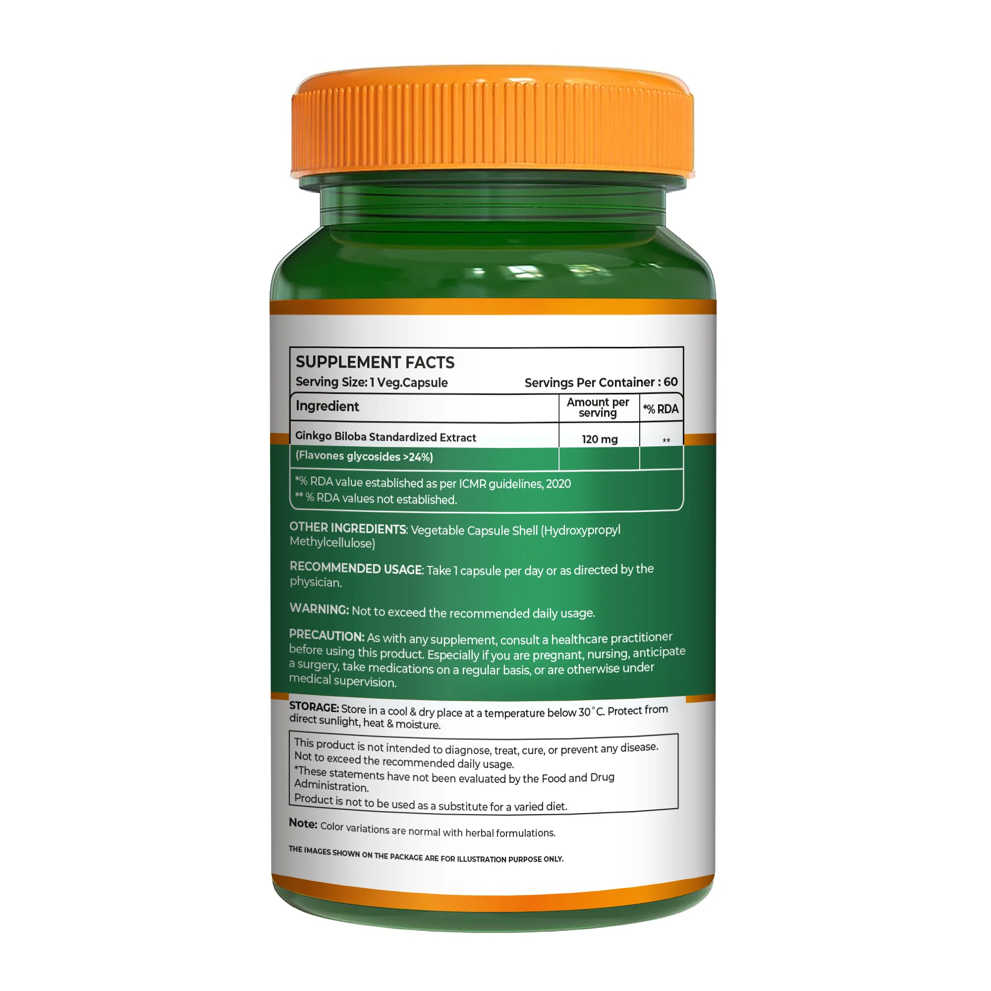 Pure Nutrition Ginkgo Biloba 120mg - Image 6