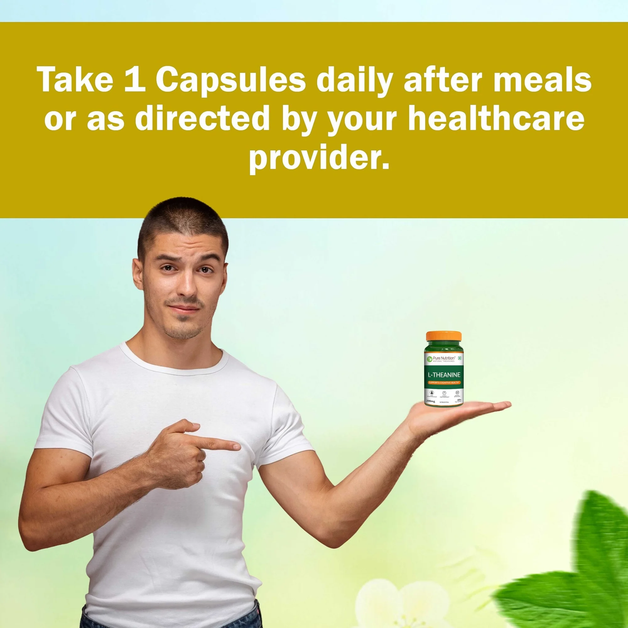 Pure Nutrition L-Theanine Capsules 200mg - Image 4