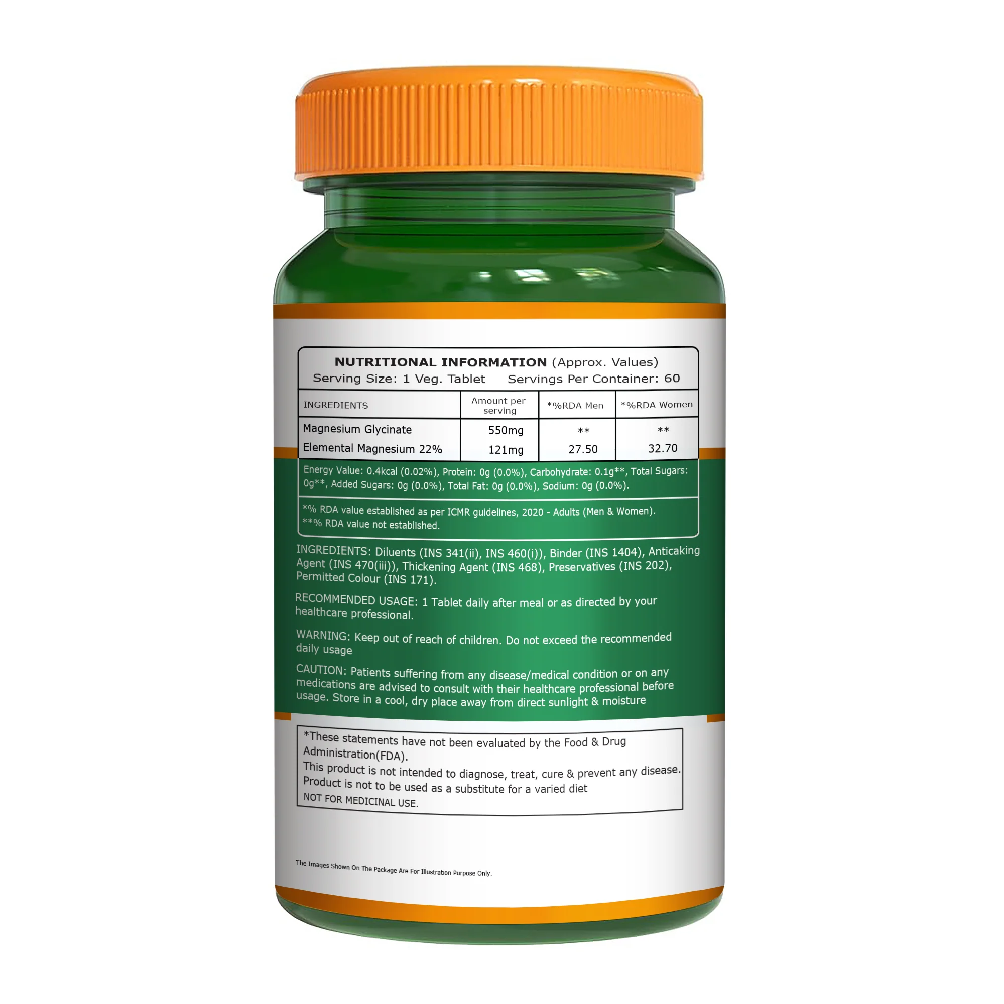 Pure Nutrition Magnesium Glycinate 550 mg| High Absorption Magnesium - Image 12