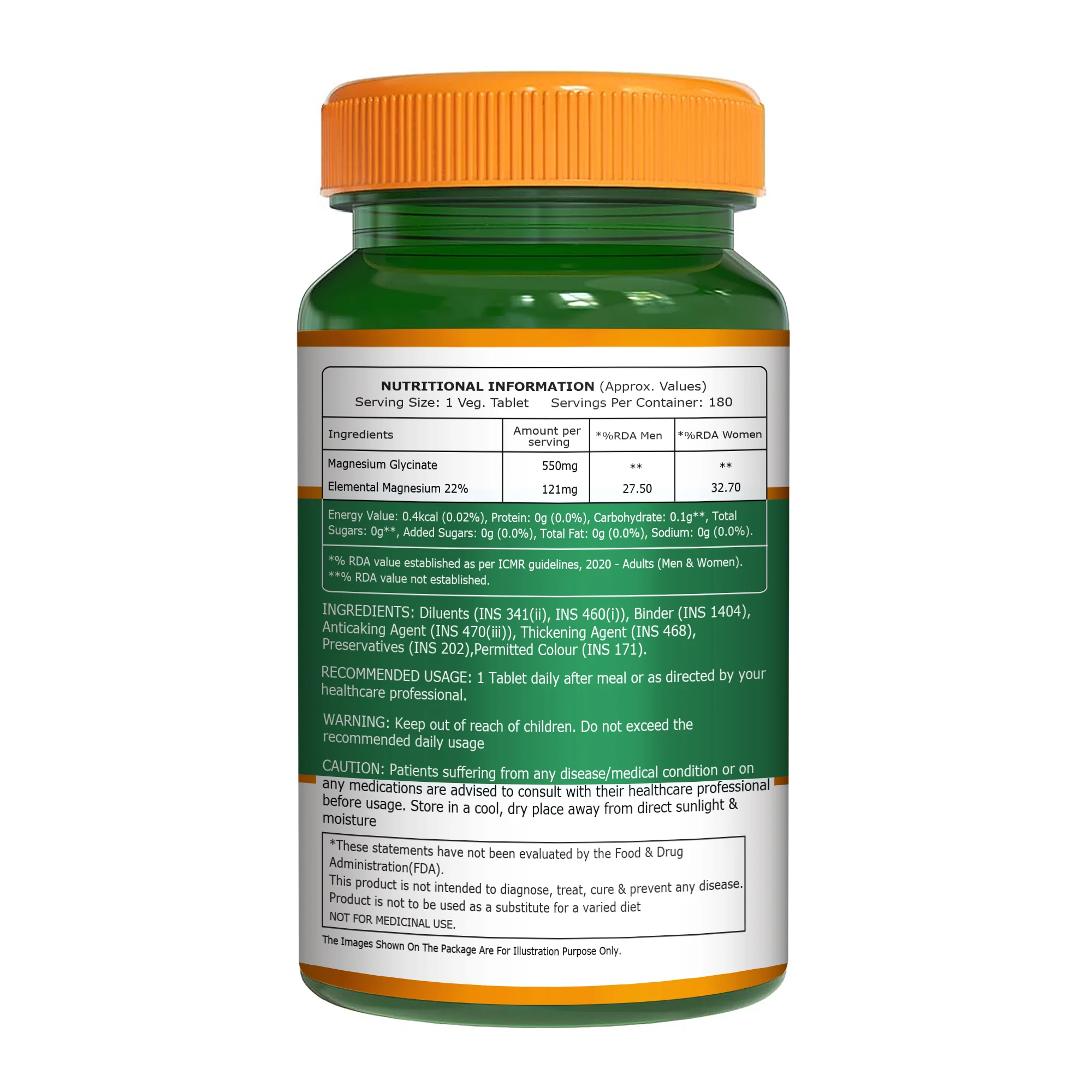 Pure Nutrition Magnesium Glycinate 550 mg| High Absorption Magnesium - Image 14