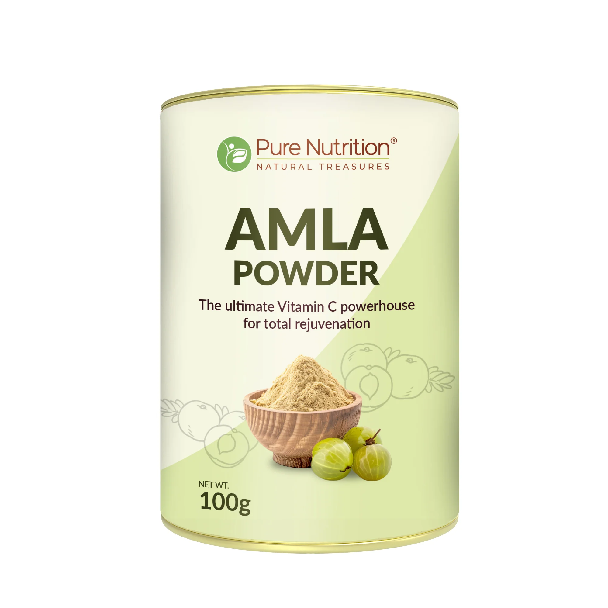 Pure Nutrition Organic Amla Powder  | Natural Herbal Powder