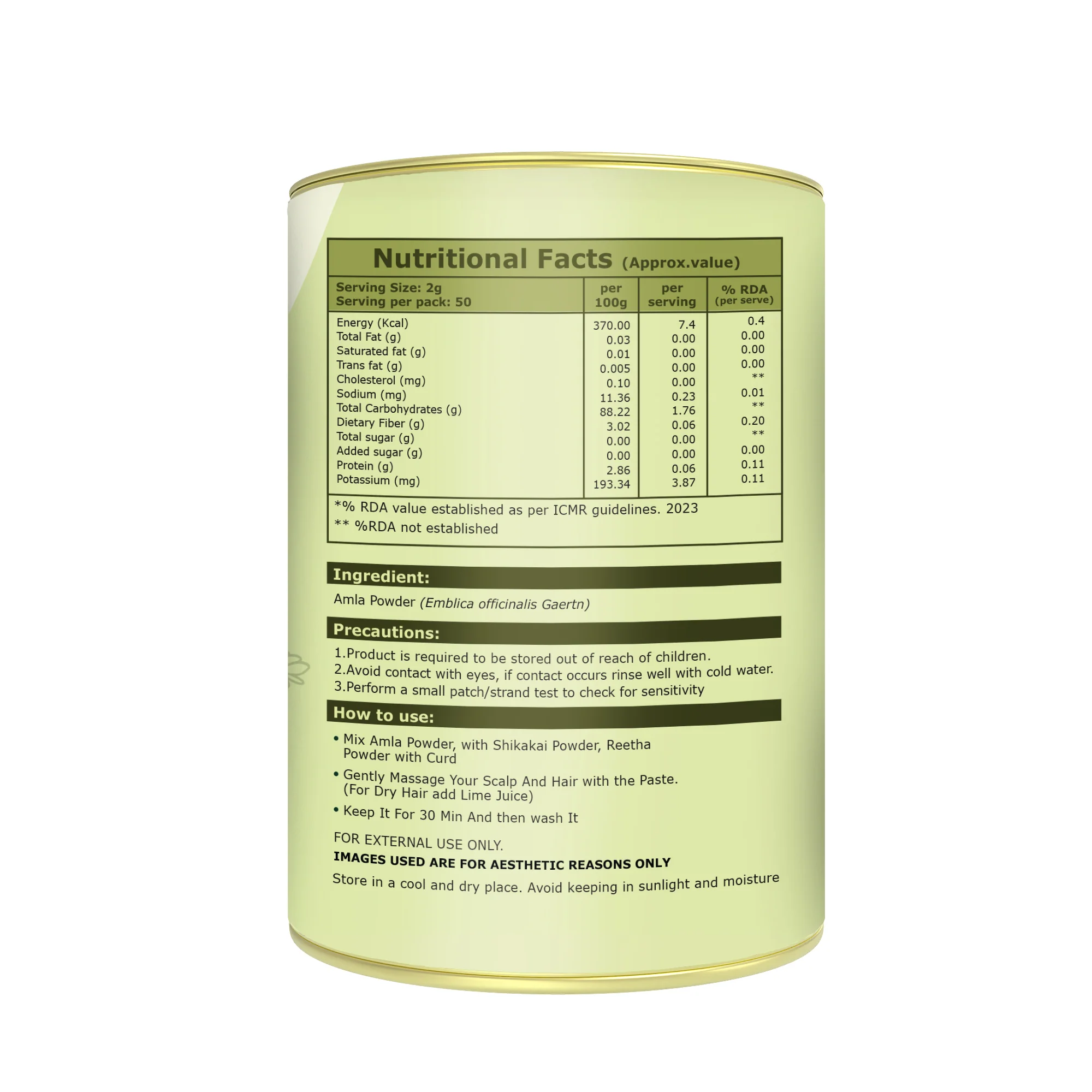 Pure Nutrition Organic Amla Powder  | Natural Herbal Powder - Image 9
