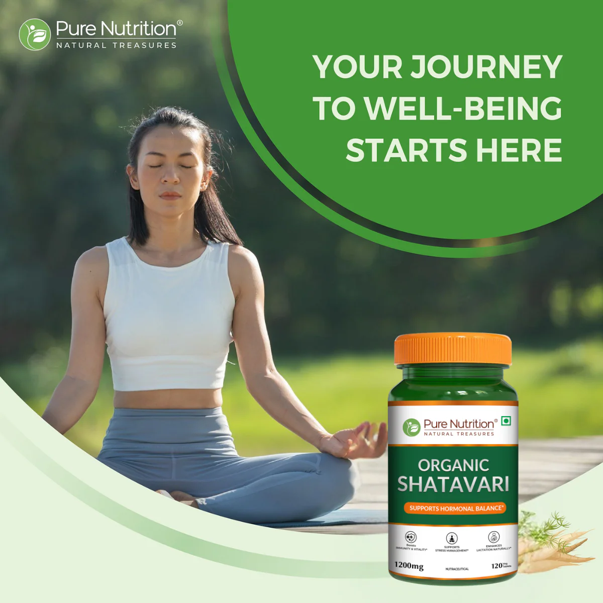 Organic Shatavari - 120 Tablets | Boosts Immunity, Digestion, and Supports Women's Hormonal and Reproductive Health - Image 3