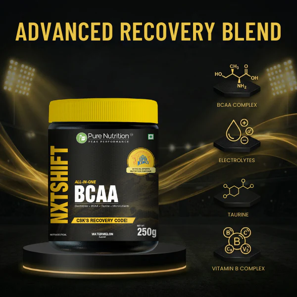 Pure Nutrition Peak Performance NXTShift All-in-One BCAA Powder 250g – With Electrolytes, Taurine & Vitamin B6 - Image 5