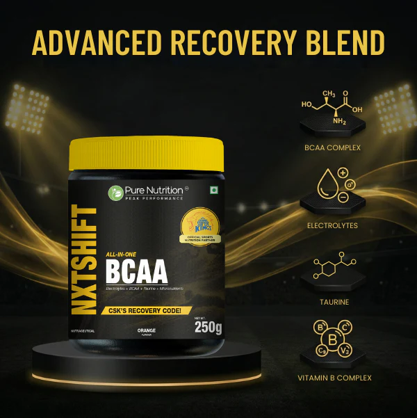 Pure Nutrition Peak Performance NXTShift All-in-One BCAA Powder 250g – With Electrolytes, Taurine & Vitamin B6 - Image 6