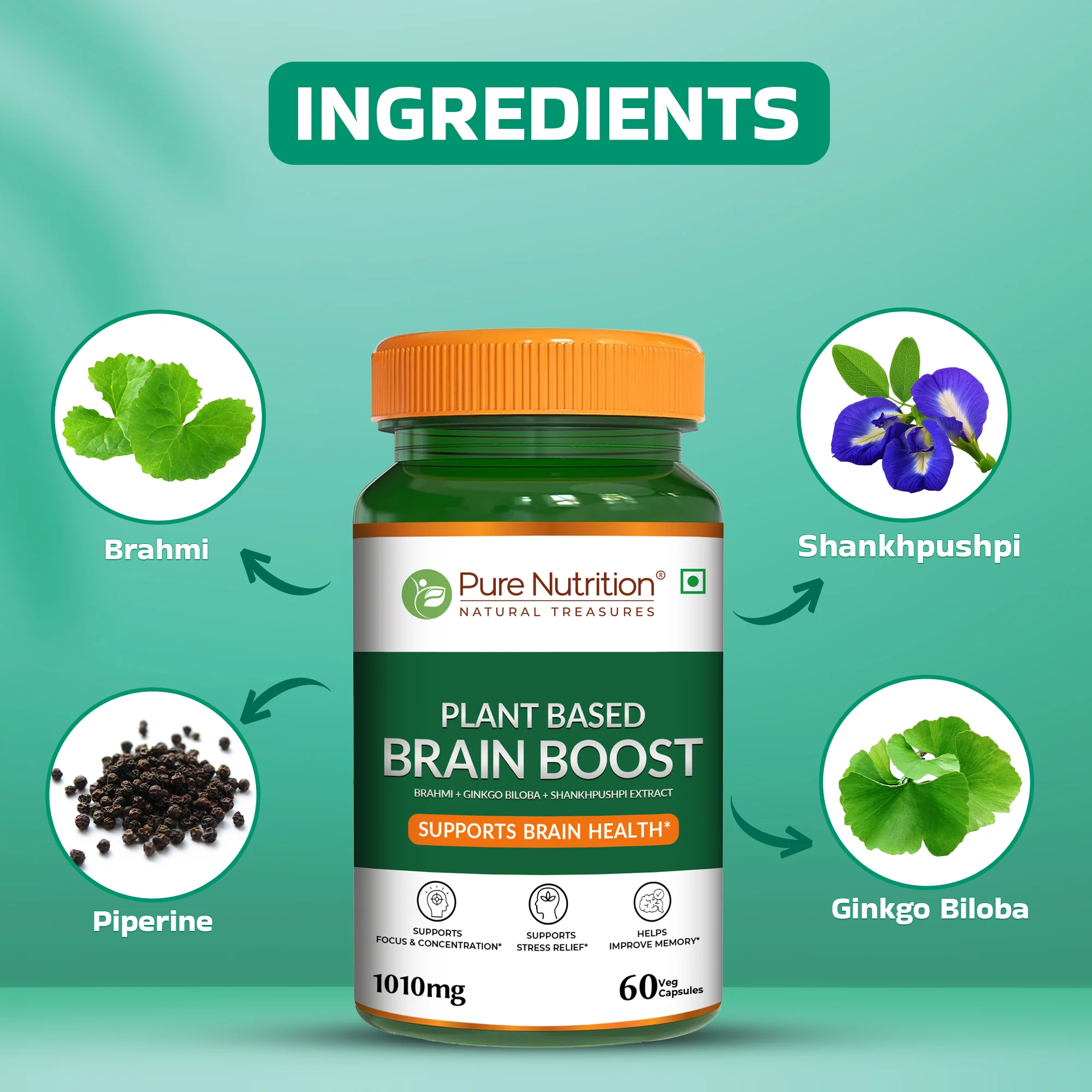 Pure Nutrition Plant Based Brain Boost - Image 4
