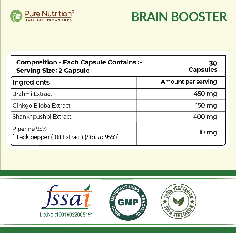 Pure Nutrition Plant Based Brain Boost - Image 5