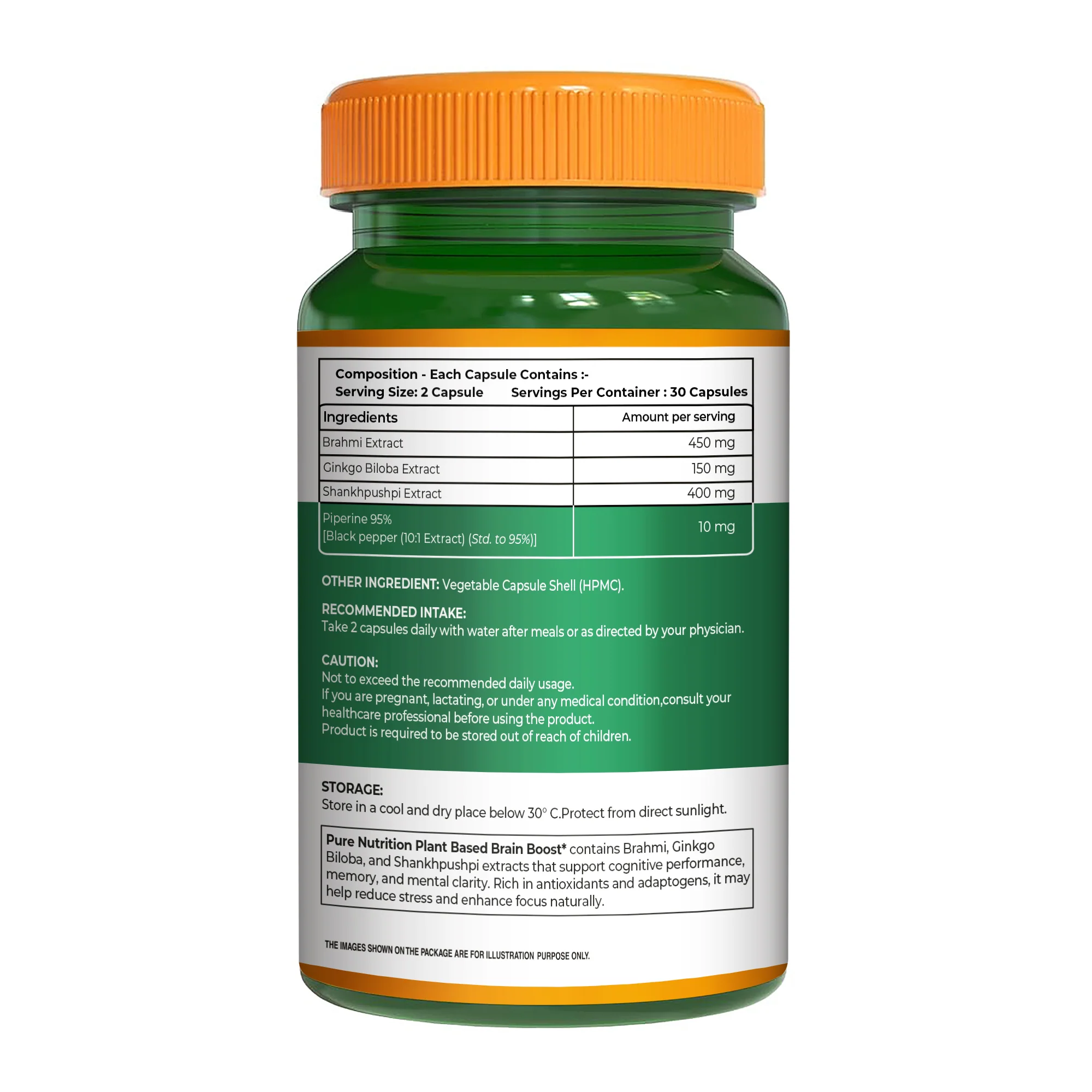 Pure Nutrition Plant Based Brain Boost - Image 6