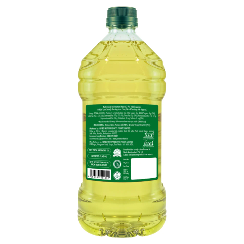 Pomace Olive Oil: Ideal for Indian Cooking & Deep Frying | Low in Saturated Fat - 2L - Image 7