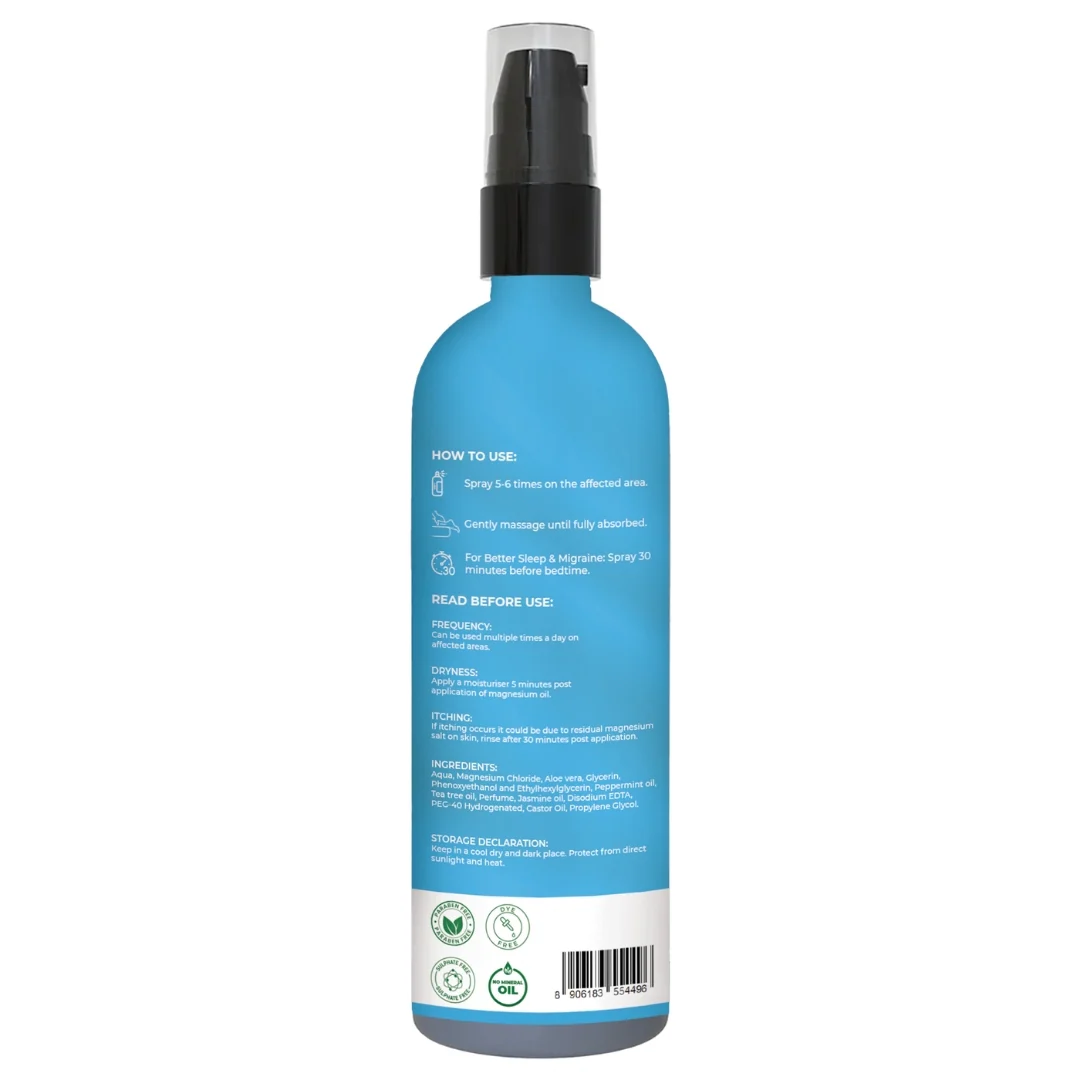 Pure Nutrition Rejuv Magnesium Oil with Aloe Vera, Jasmine & Peppermint Oil – 200ml - Image 7