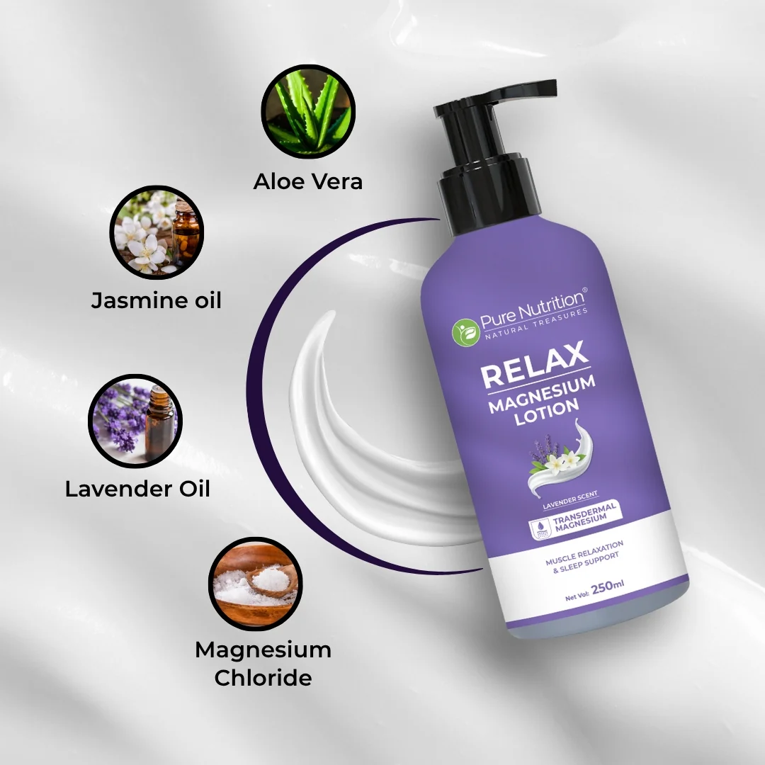 Pure Nutrition Relax Magnesium Lotion | Lavender Scent | 250ml - Image 4