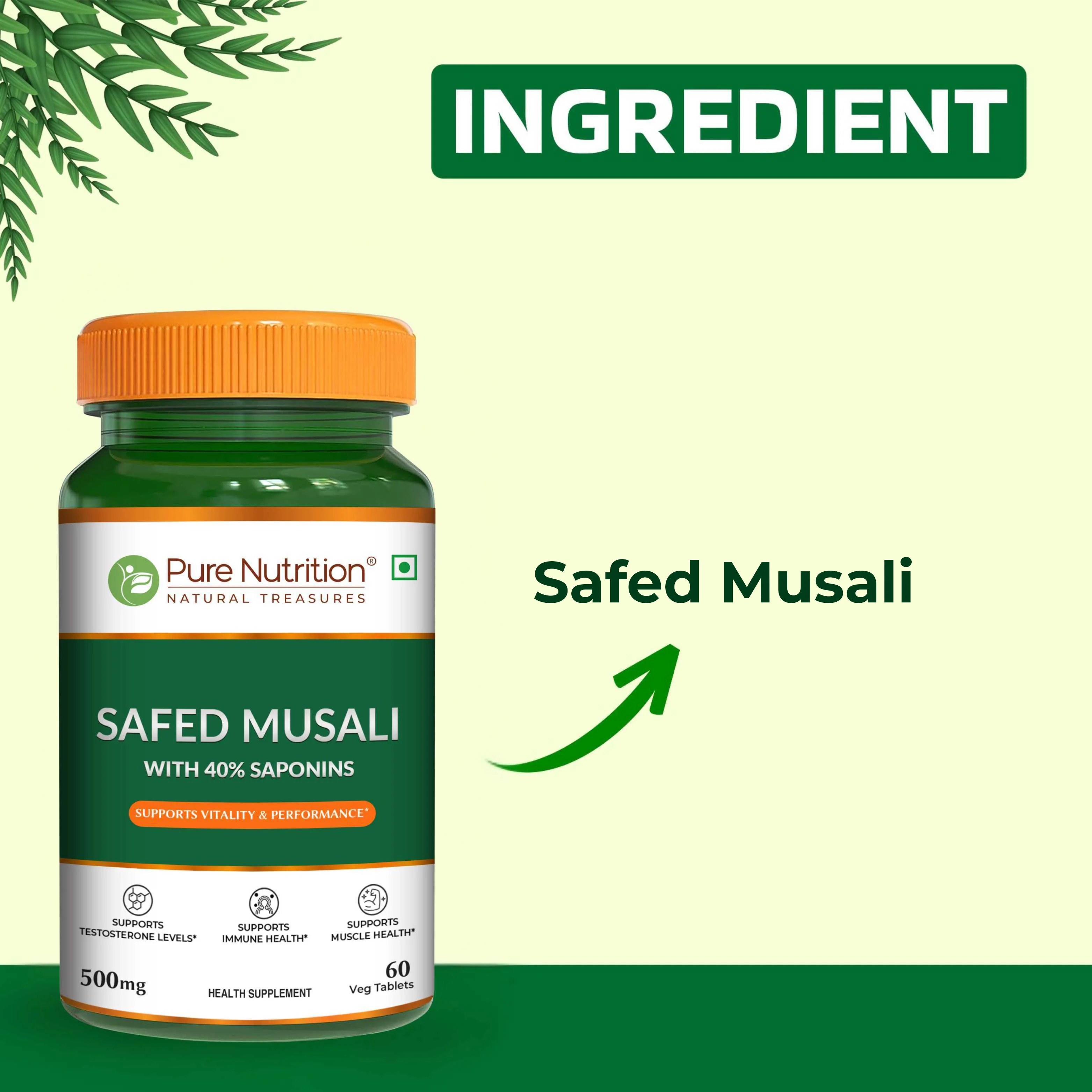Pure Nutrition Safed Musli – 60 Veg Tablets - Image 6