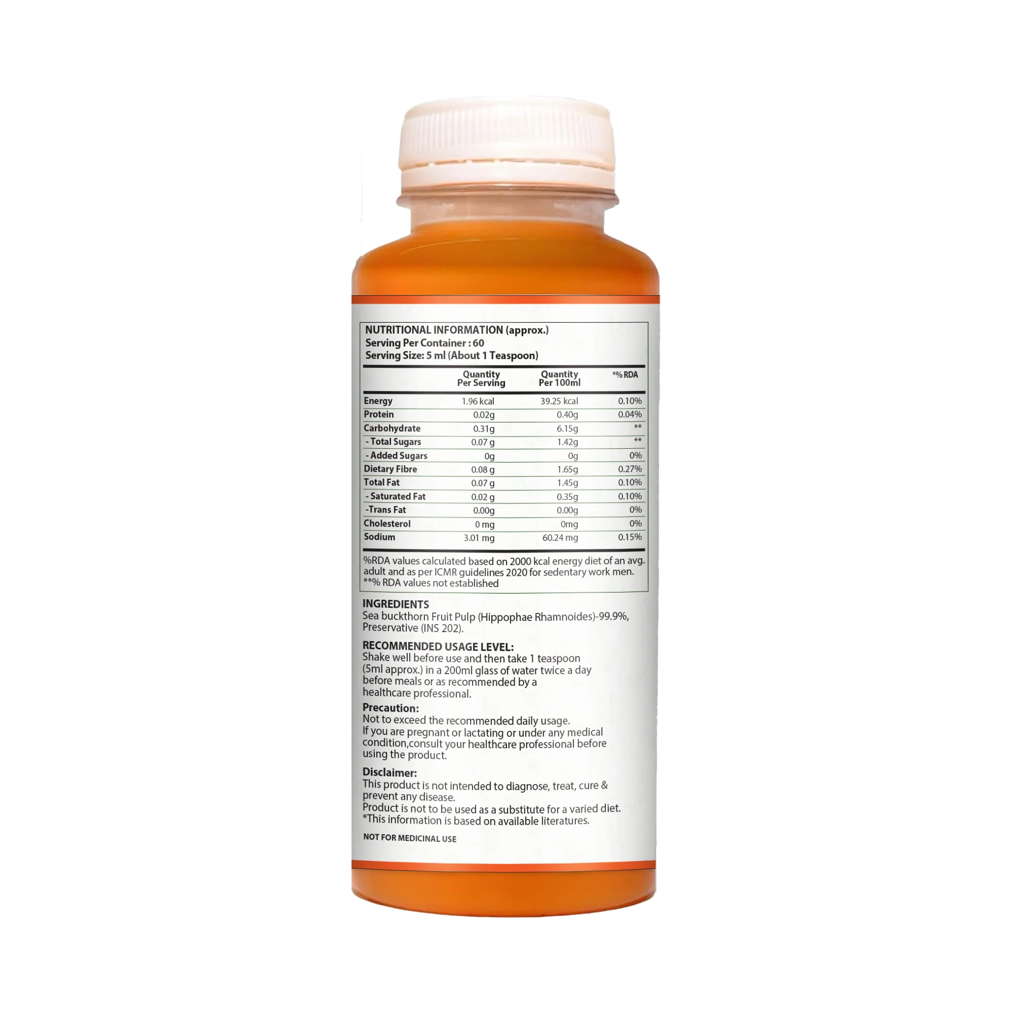 Pure Nutrition Sea Buckthorn Pulp Concentrate – 300 ml - Image 7