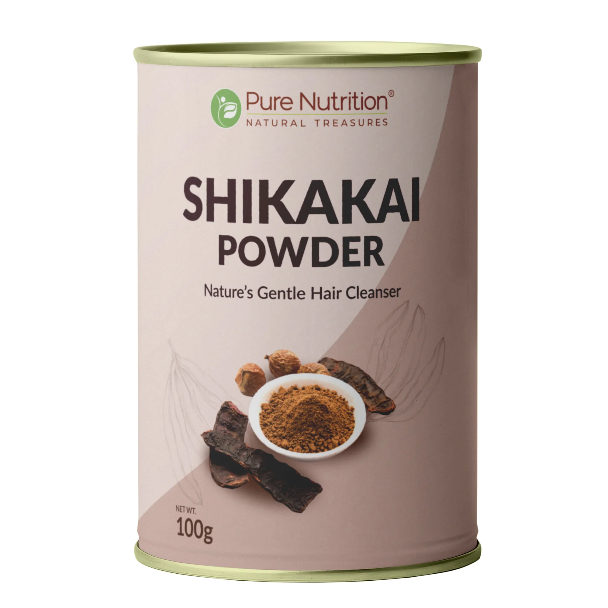 Pure Nutrition Shikakai Powder | Natural Hair Cleanser | Acacia Concinna Powder